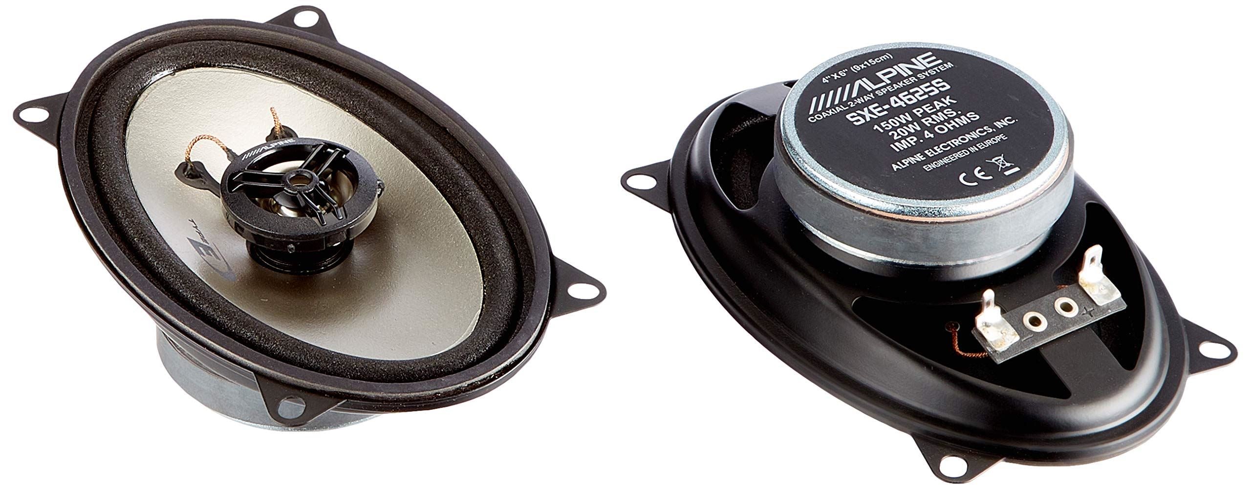 Alpine SXE-4625S 4" x 6" 10cm x 15cm 300 Watts 2 Way Coaxial Car Van Speakers