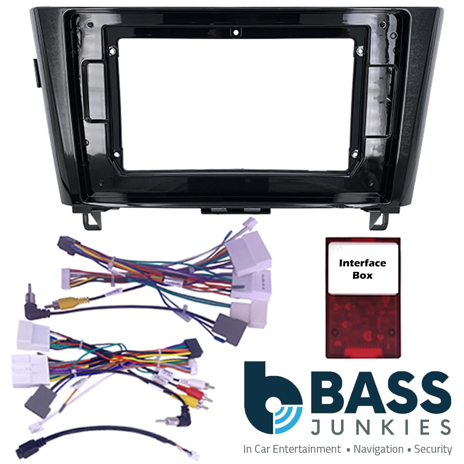 For Nissan Qashqai X-Trail Black 2016 On Fascia Panel For 9" Android Car Radio
