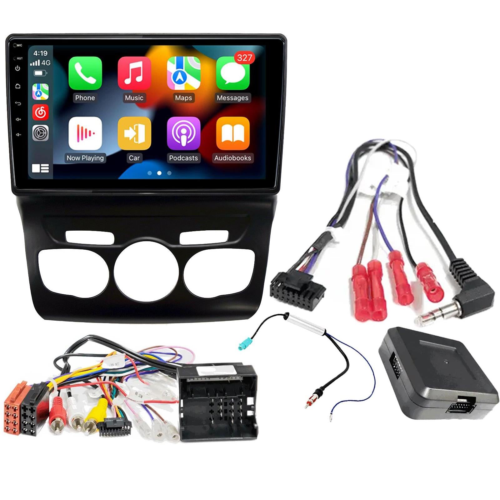 UPGRADED 9" CarPlay Android Car Stereo & Fascia Kit For Citroen C4L RHD 2013-2016