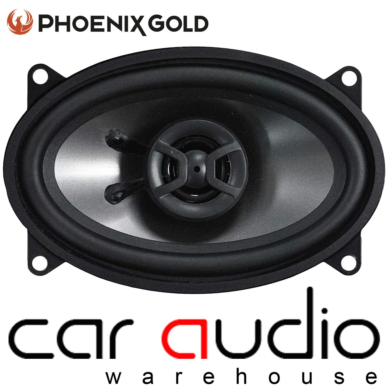 Phoenix Gold Z46CX - Z Series 120 Watts 4" x 6" Inch Oval Door Shelf Coaxial Car Audio Speakers