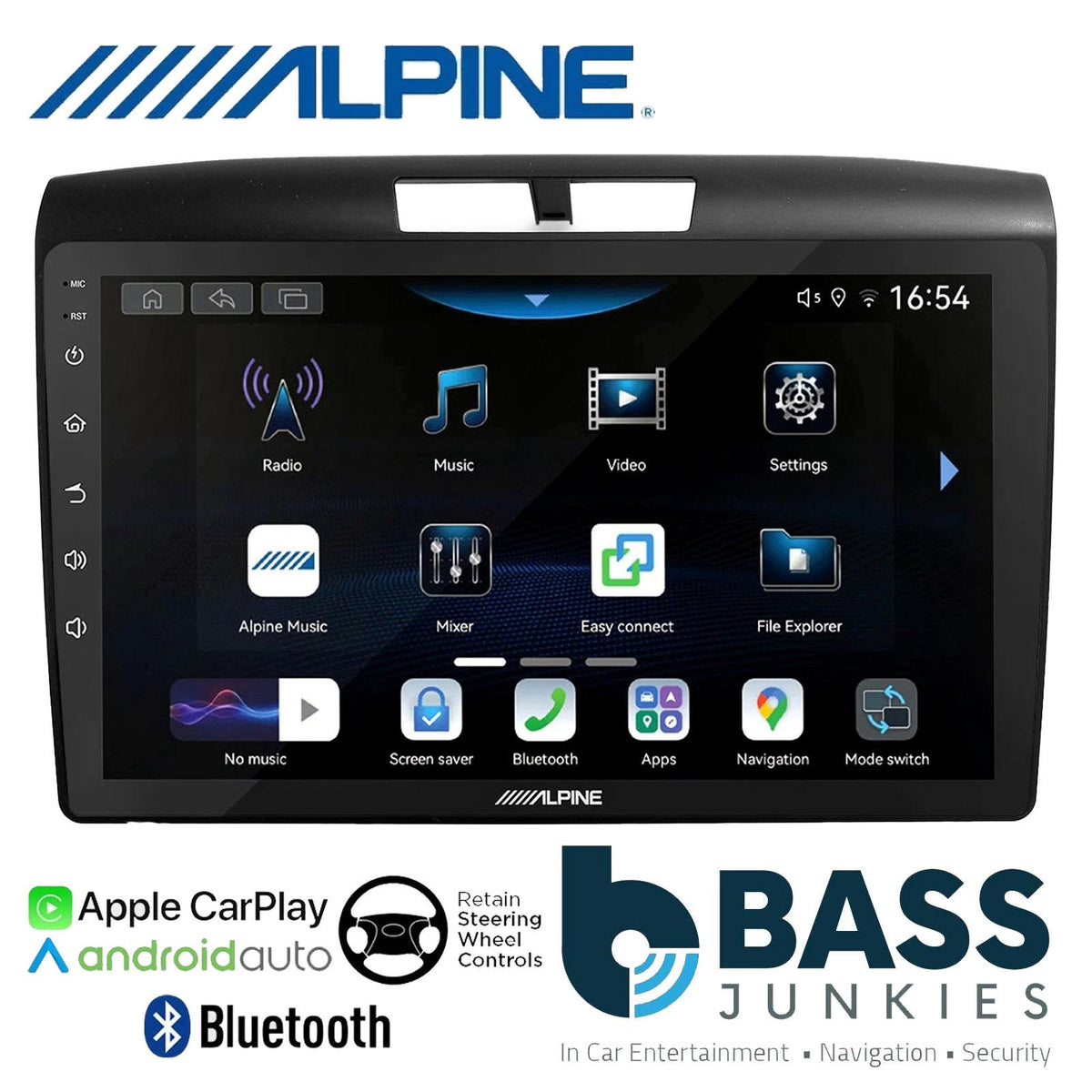 Alpine 9" CarPlay Android Car Stereo Fitting Kit For Honda CRV 2012 Onwards