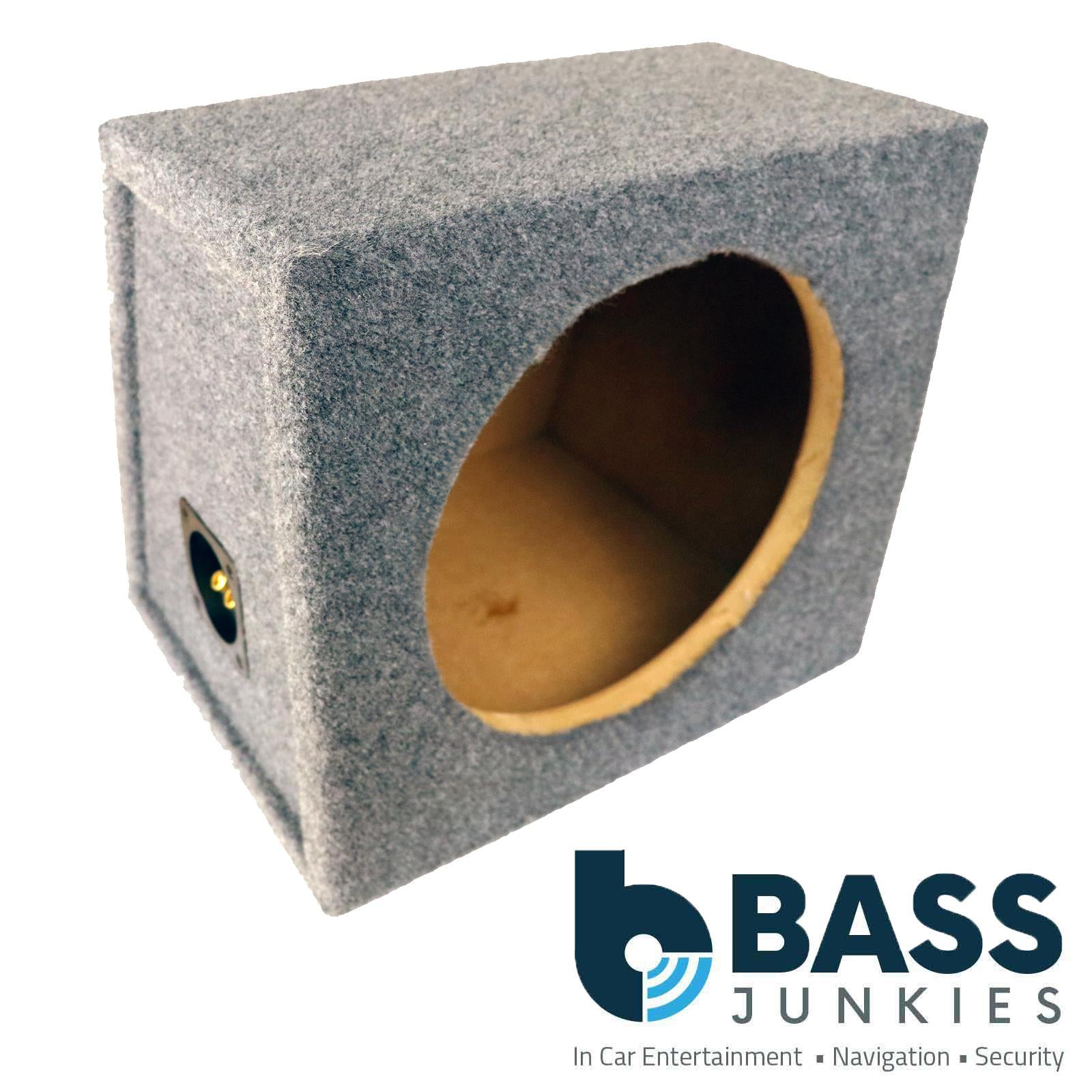 Recoil SUB12SG - Single 30cm 12" Inch Sealed Grey Carpet Car Subwoofer Bass Box