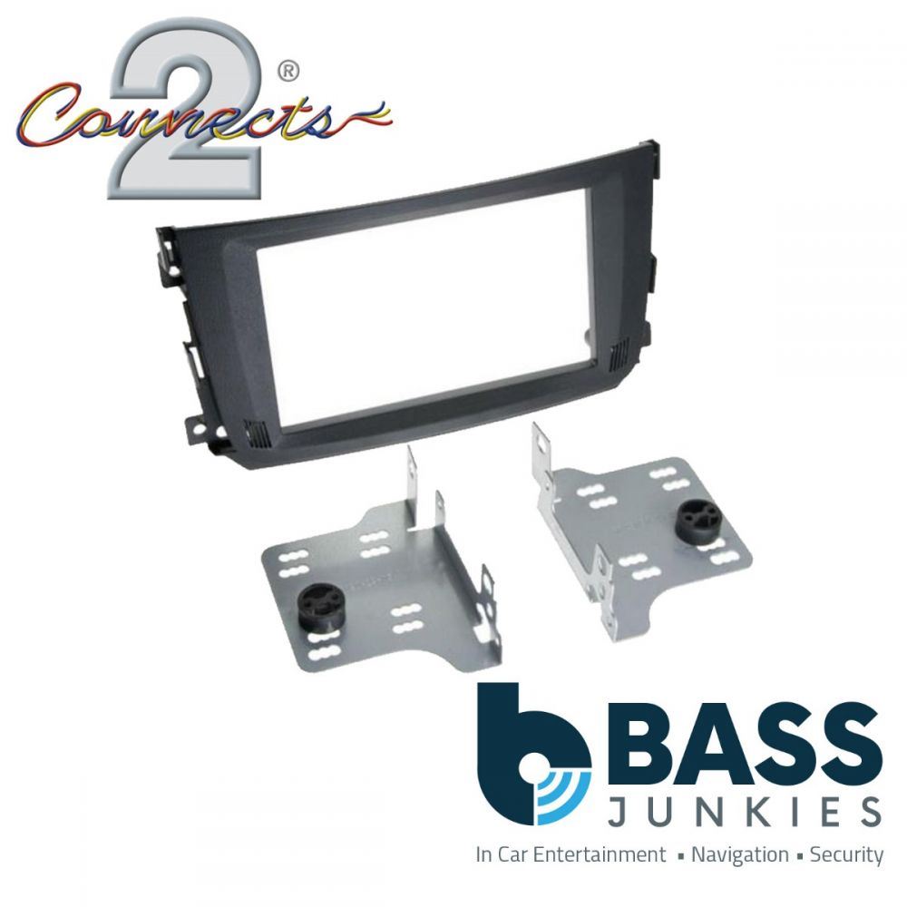 Connects2 CT23MM03 Smart ForTwo 2010 - 2014 Car Stereo Double Din Fascia Panel (Black)