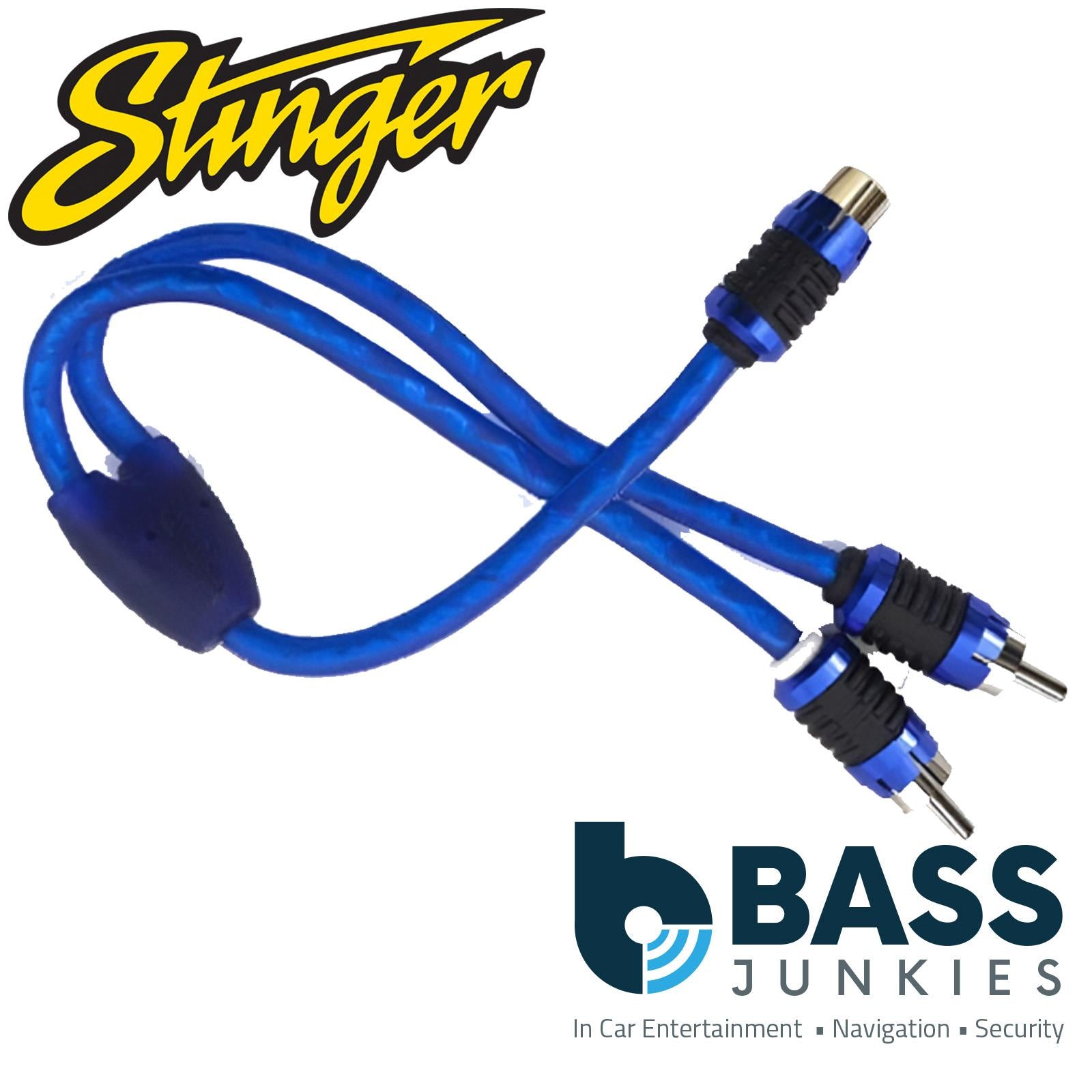 Stinger SI62YM - 6000 Series 2 Male 1 Female Car Stereo Amp RCA Phono Y Splitter