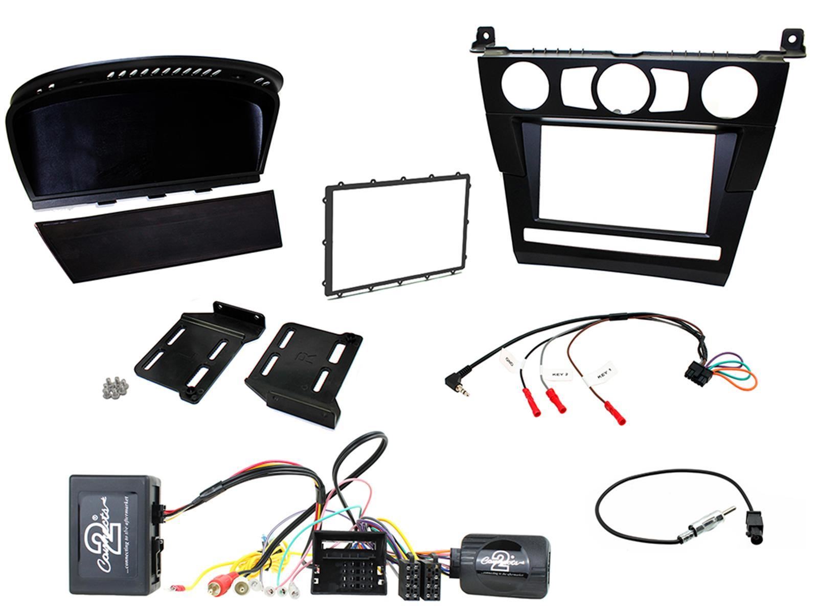 Connects2 CTKBM25 BMW 5 Series E60 Double Din Car Stereo Fascia & Steering Wheel Interface