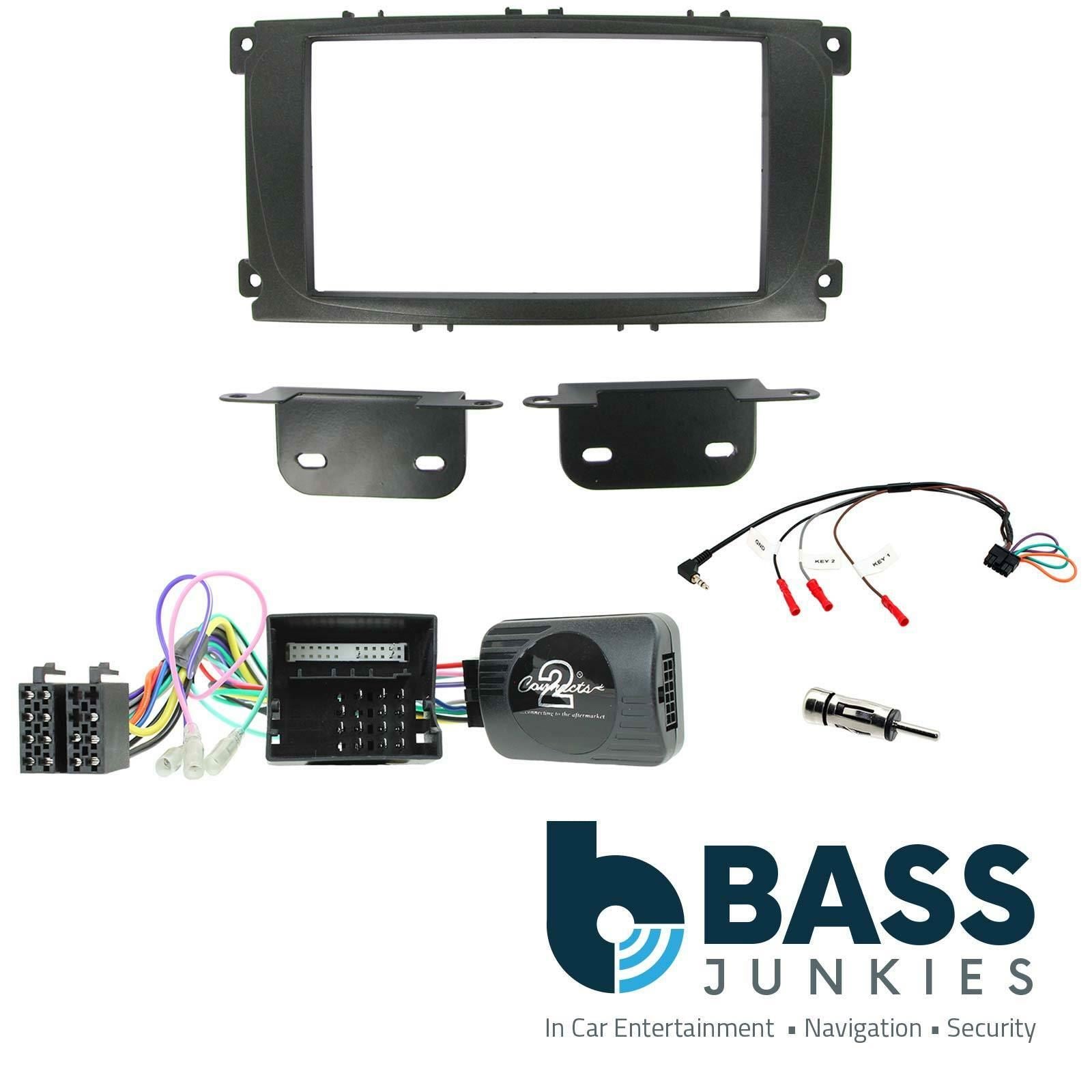 Ford Mondeo 2007 ON Car Stereo Double Din Fascia Steering Wheel Interface Kit