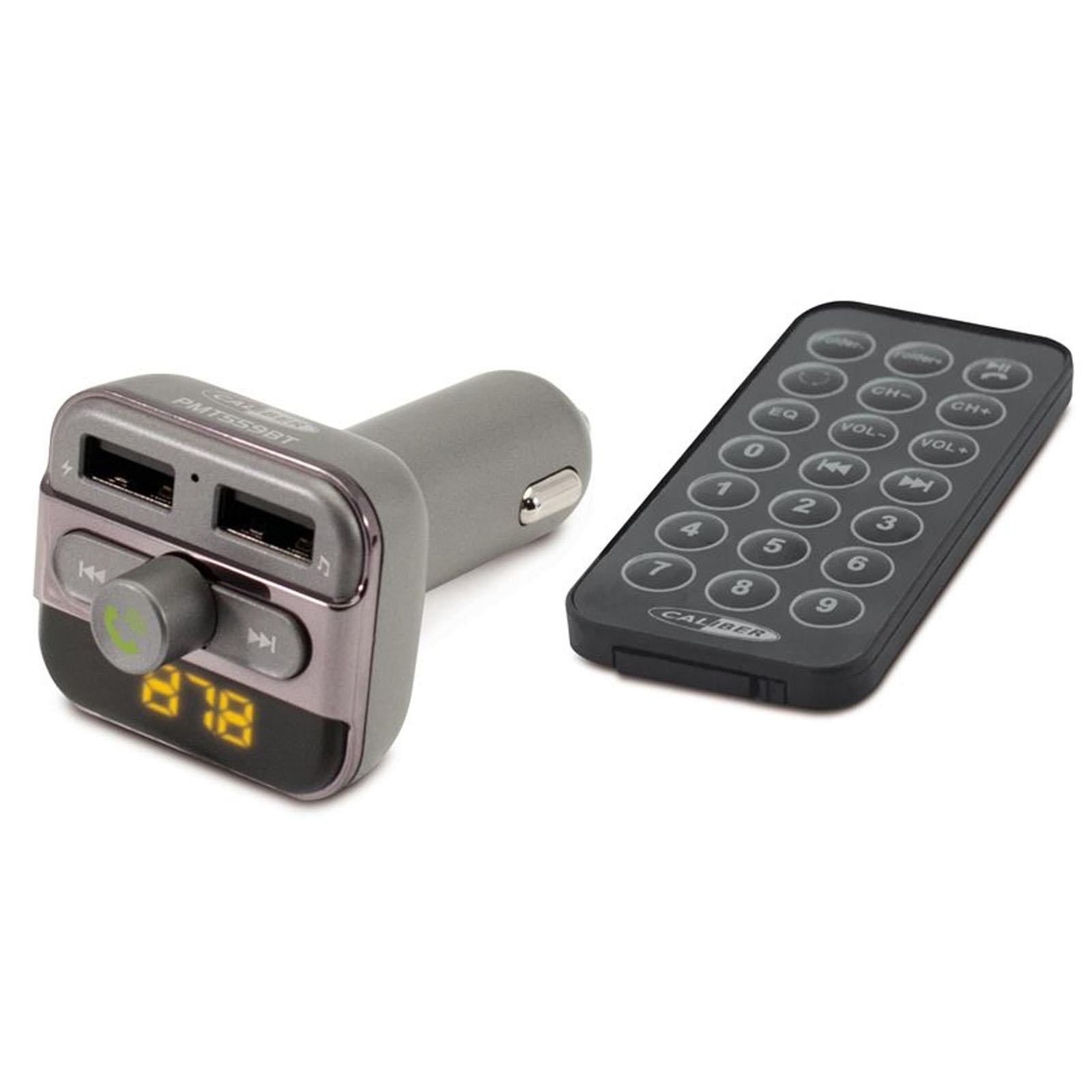 Caliber PMT558BT Bluetooth FM Transmitter with USB Charging, SD Card & Hands-Free Calling
