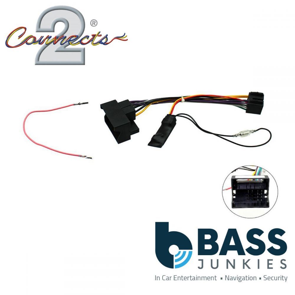 Connects2 CTHUE-SK1 Skoda Fabia Octavia Roomster Superb Yeti Car Stereo Wiring ISO Adaptor with Ignition Generator