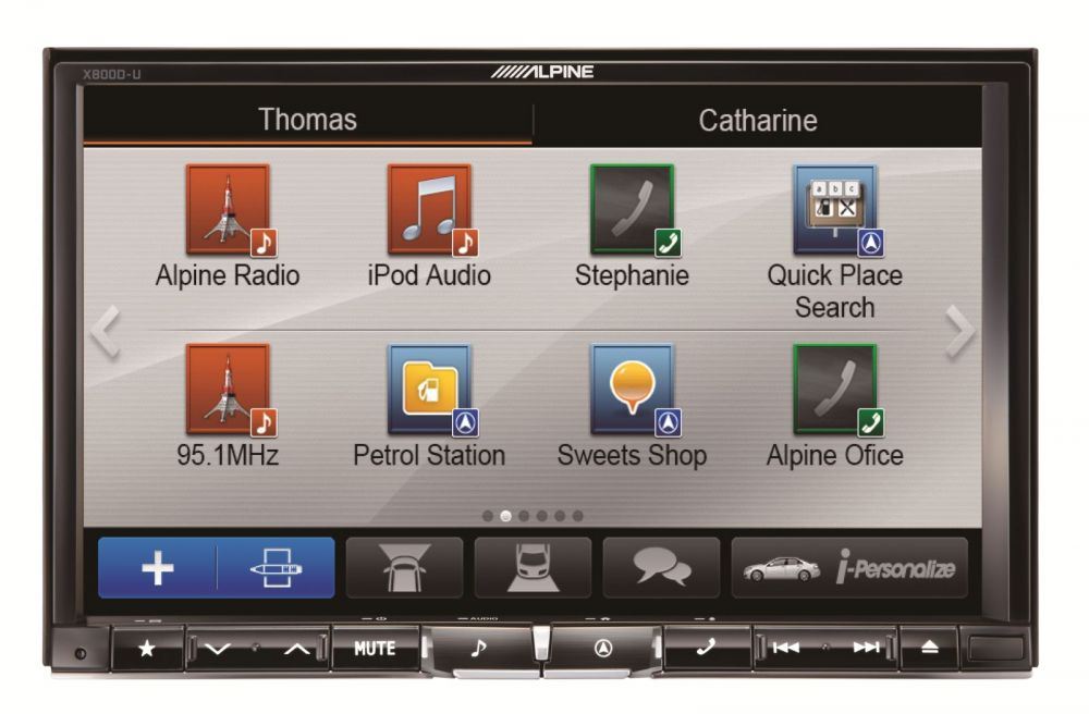 Alpine X800D-U - In Car Navigation System with 8" Display and DAB Radio