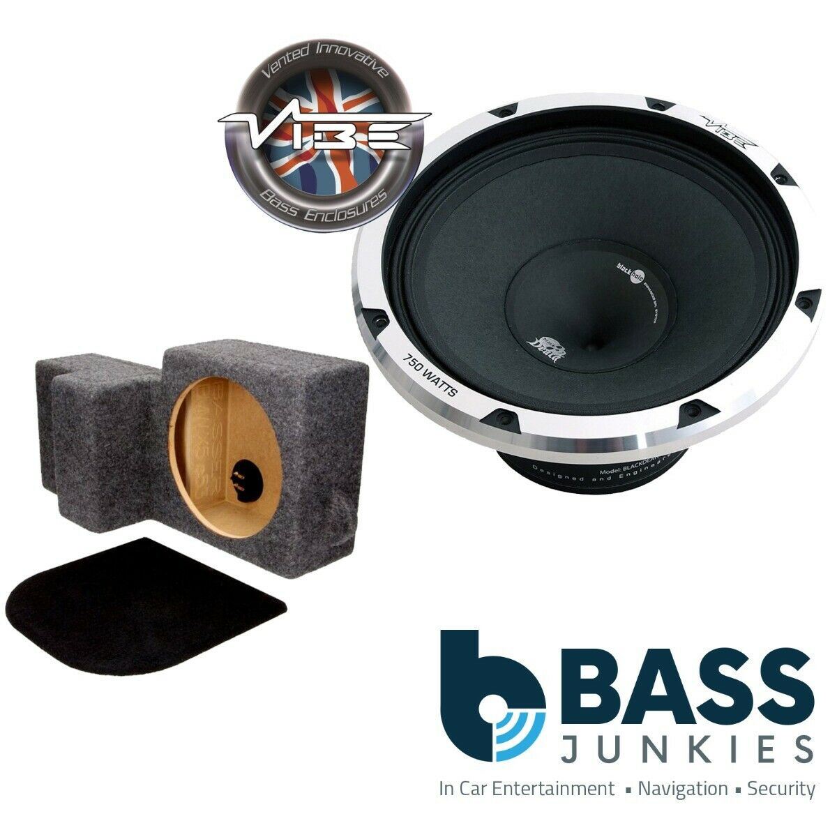 BMW X5 (E53) 1999-2006 Vibe BLACKDEATH Pro 10W Subwoofer Pair 500W Car Subwoofer Custom Bass Box Kit