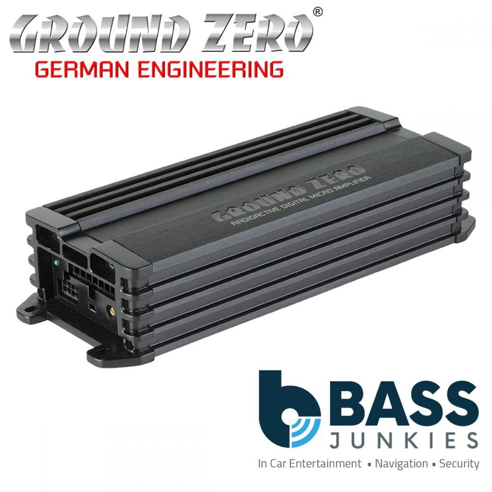 Ground Zero GZRA Micro FOUR - Class D Micro 4-Channel 500 Watts 2-Ohm Stable Car Amplifier