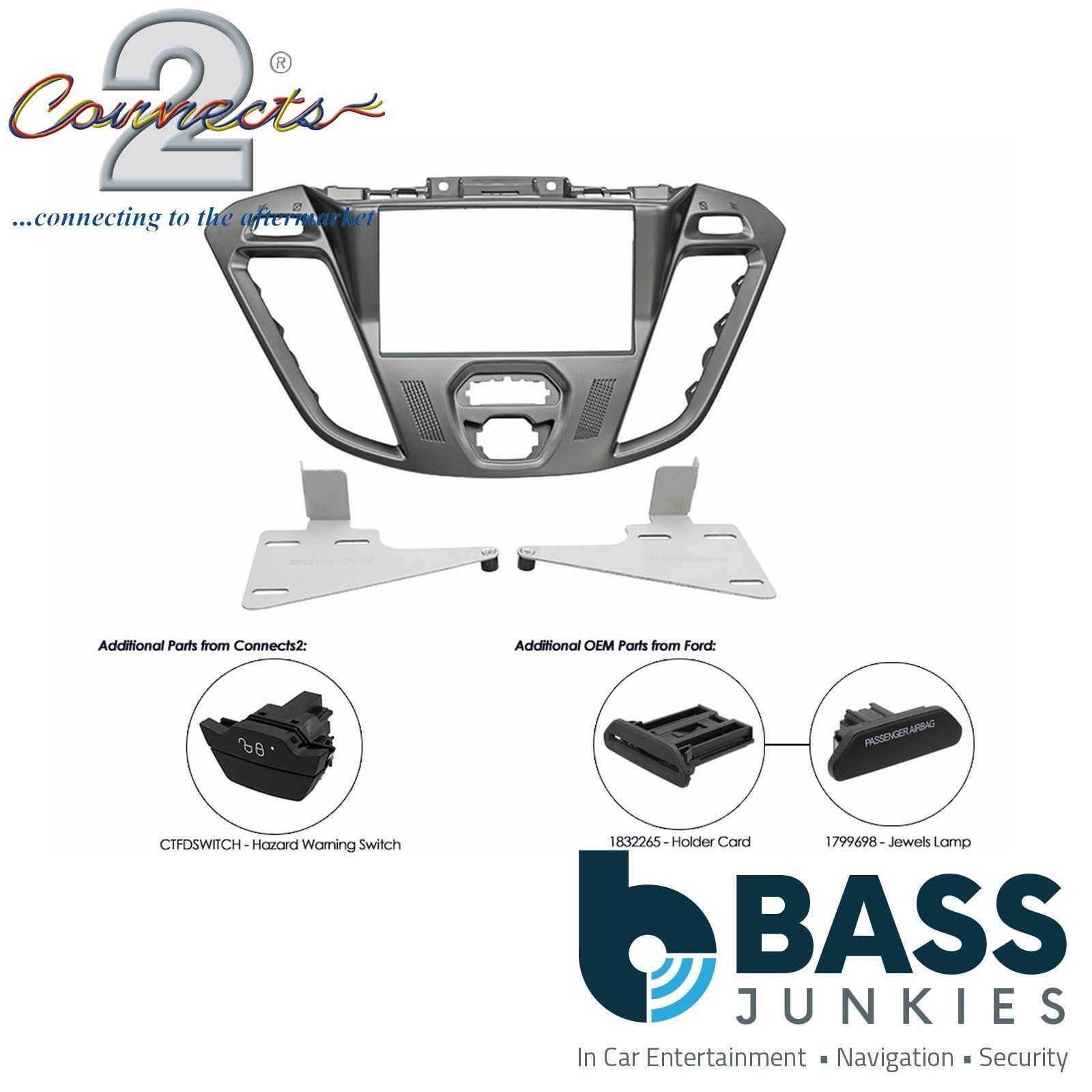 Connects2 CT23FD38 Ford Transit 2012 Onwards Car Stereo Double Din Fascia Panel & Cage Kit