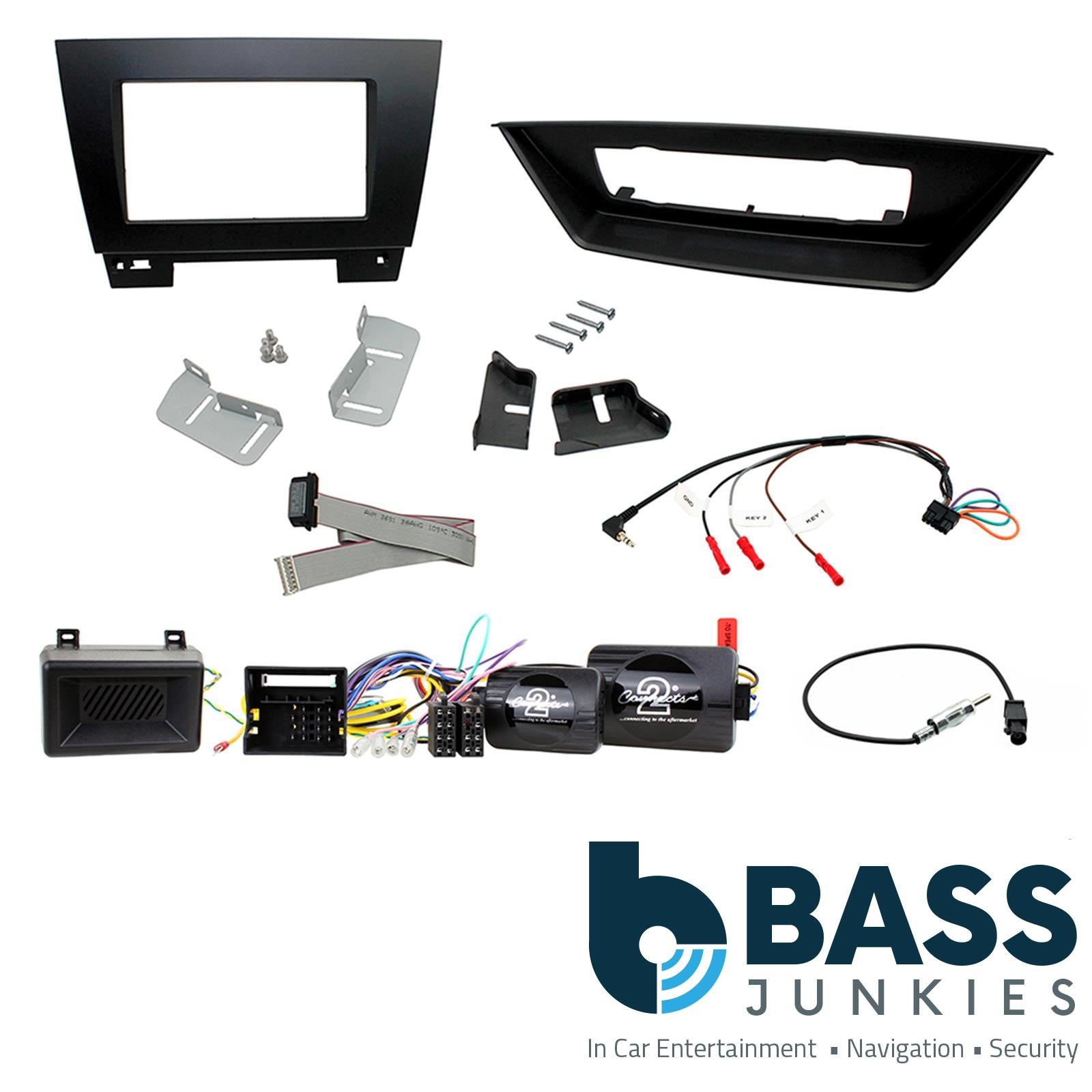 Connects2 CTKBM24 BMW X1 09-15 E84 Double Din Car Stereo Fascia & Steering Wheel Interface