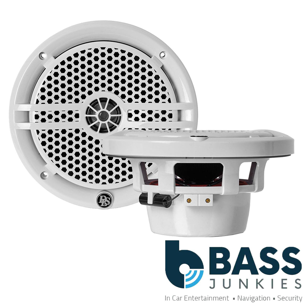 DLS Alive A6XW - 6.5" 160W Marine Coaxial Speakers IP65 UV Resistant White Pair