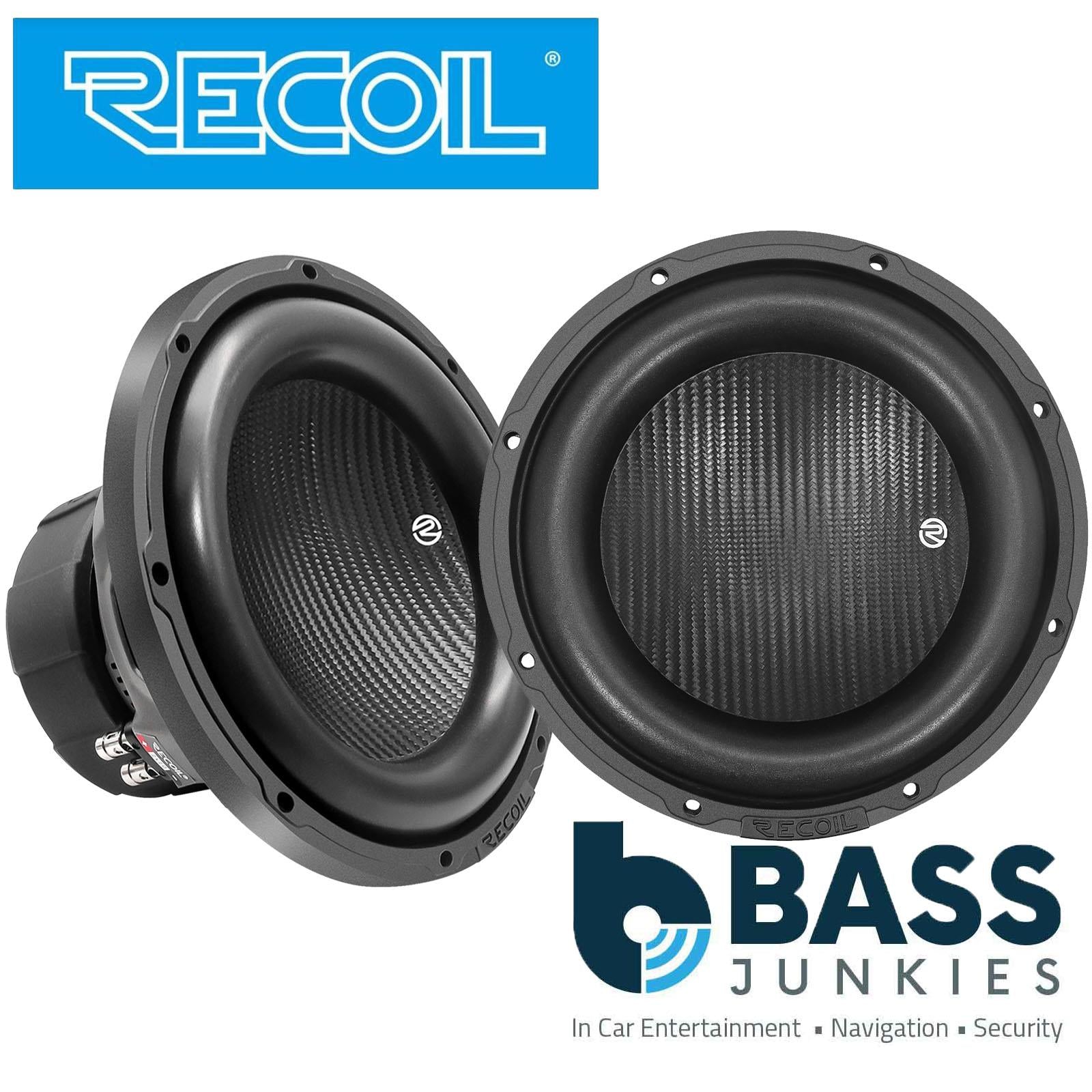 Recoil PW15D4 - 1600 Watts Echo Pro Series 15-Inch Dual 4-ohm Car Subwoofer