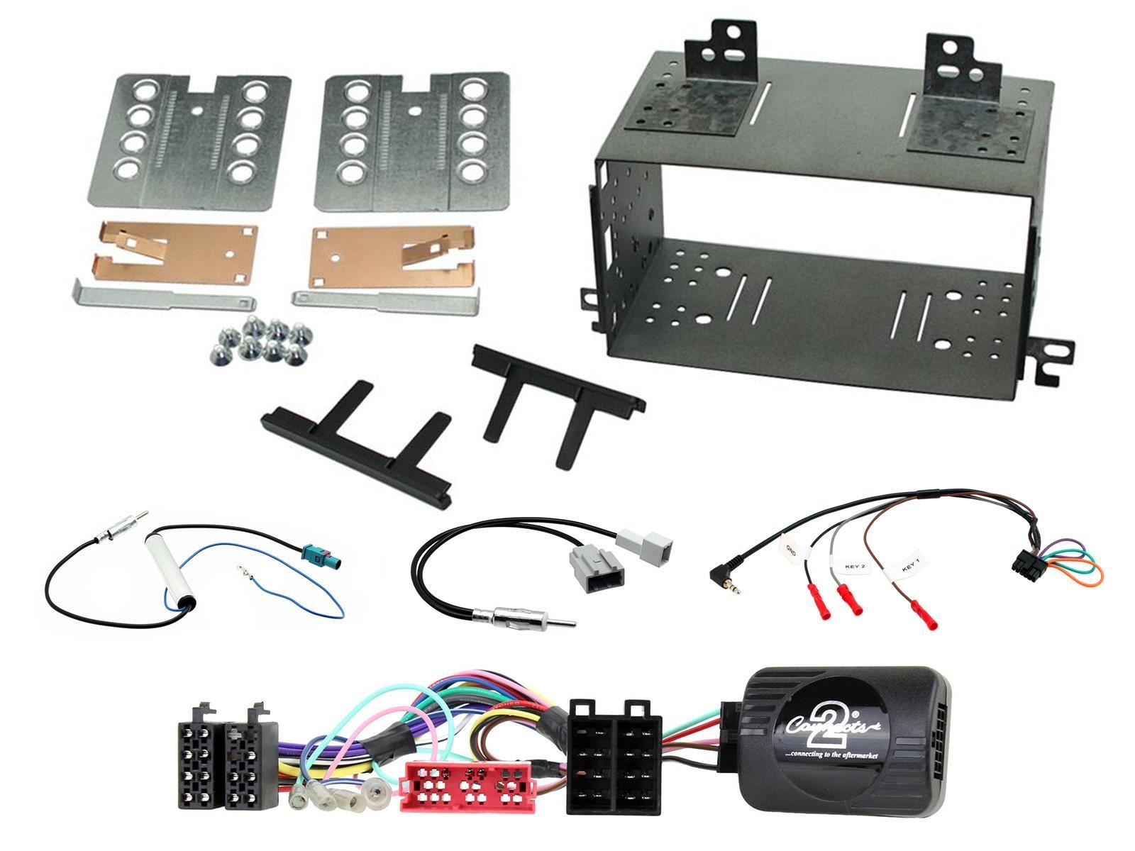 Connects2 CTKKI07 Kia Rio 2008 - 2011 Double Din Facia Car Stereo Steering Wheel Kit