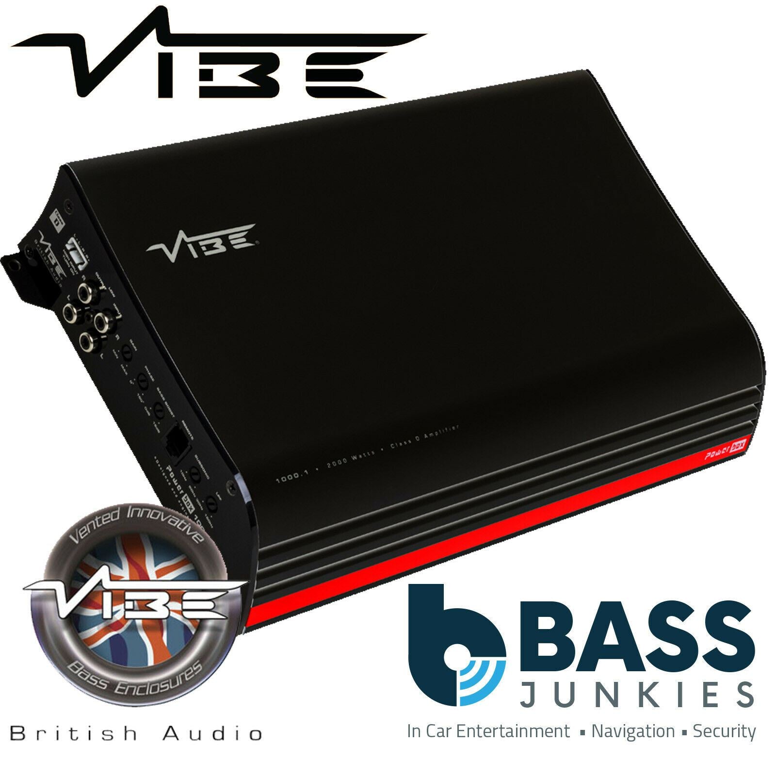Vibe POWERBOX 1000.1-V9 Class D Monoblock 1000 Watts RMS 1 Ohm Car Amp Amplifier