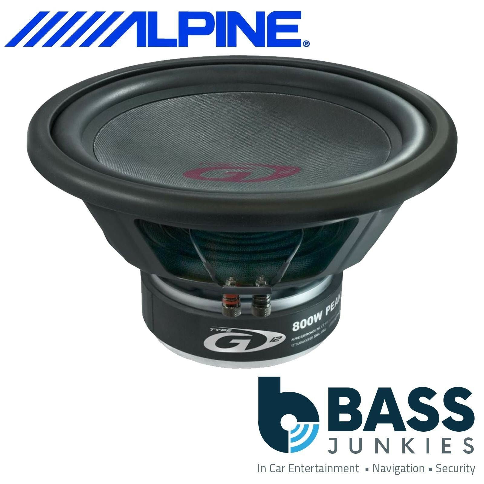 Alpine SWG-1244 12" 800 Watts Single 4 Ohm Voice Coil Car Sub Subwoofer