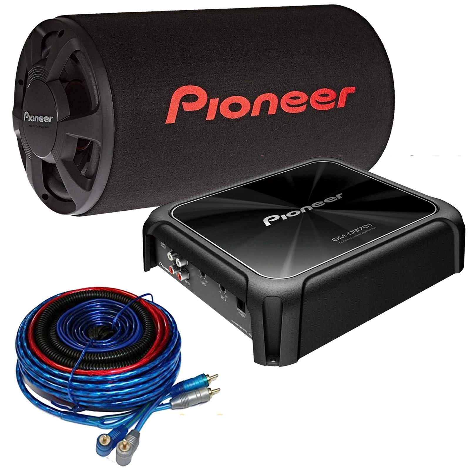 Pioneer 12" 1300 Watts Subwoofer Bass Tube & 1600 Watts Car Amplifier Package