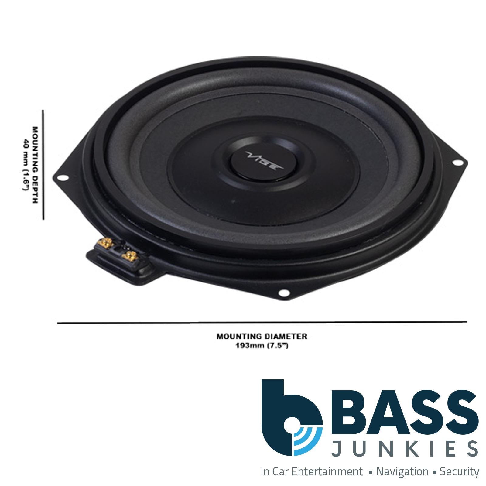 8" 20cm 345Watts Underseat Subwoofer Upgrade for BMW 3 Series F30 F31