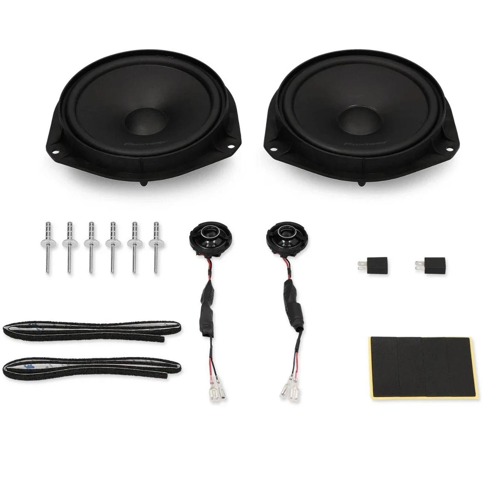 Pioneer 700 Watts 6.5" 2-Way Component Front Car Speakers For Fiat Tipo 2015 On