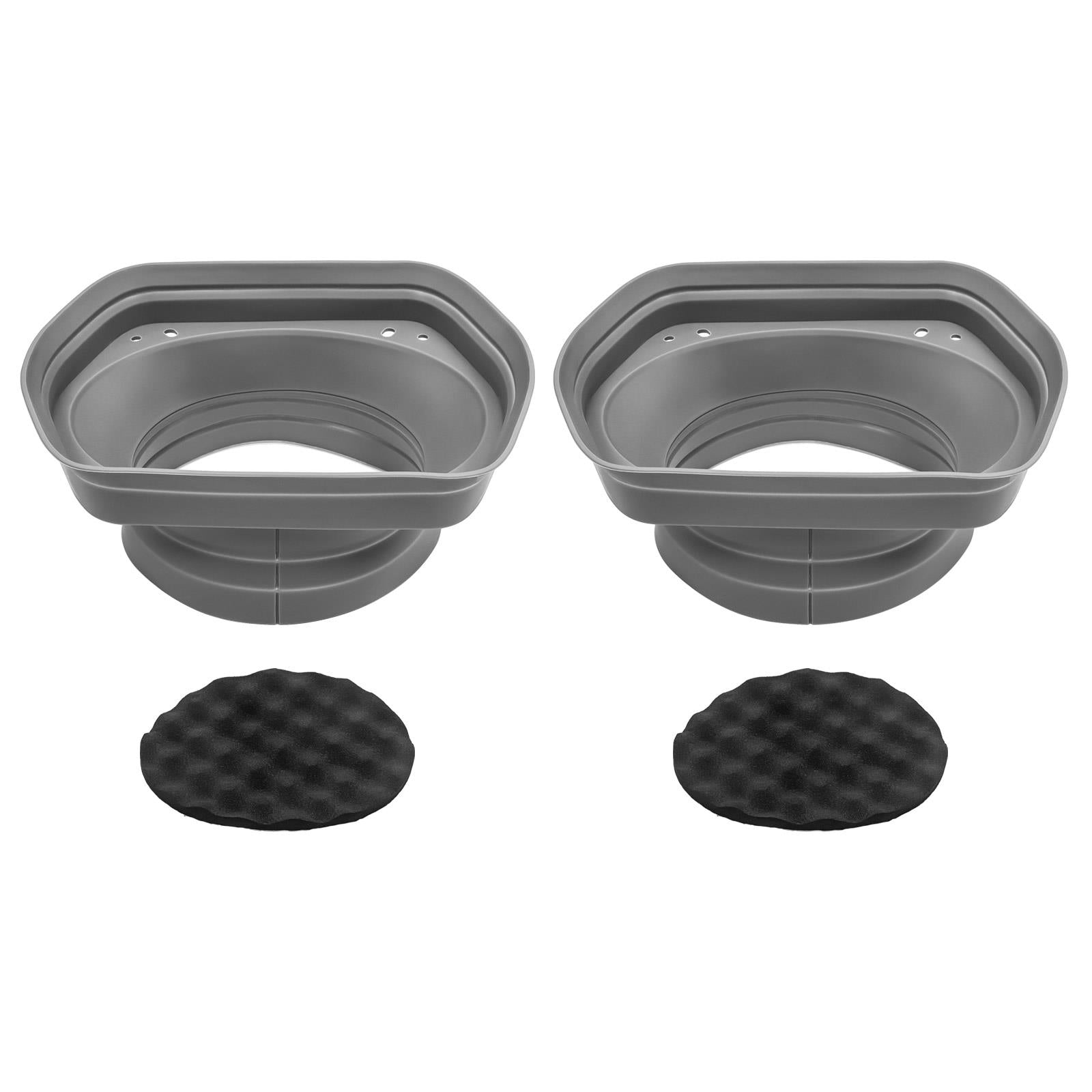 Recoil SPB68 5”x7” 6”x8” Waterproof Silicone Car Speakers Baffle & Isolator Kit
