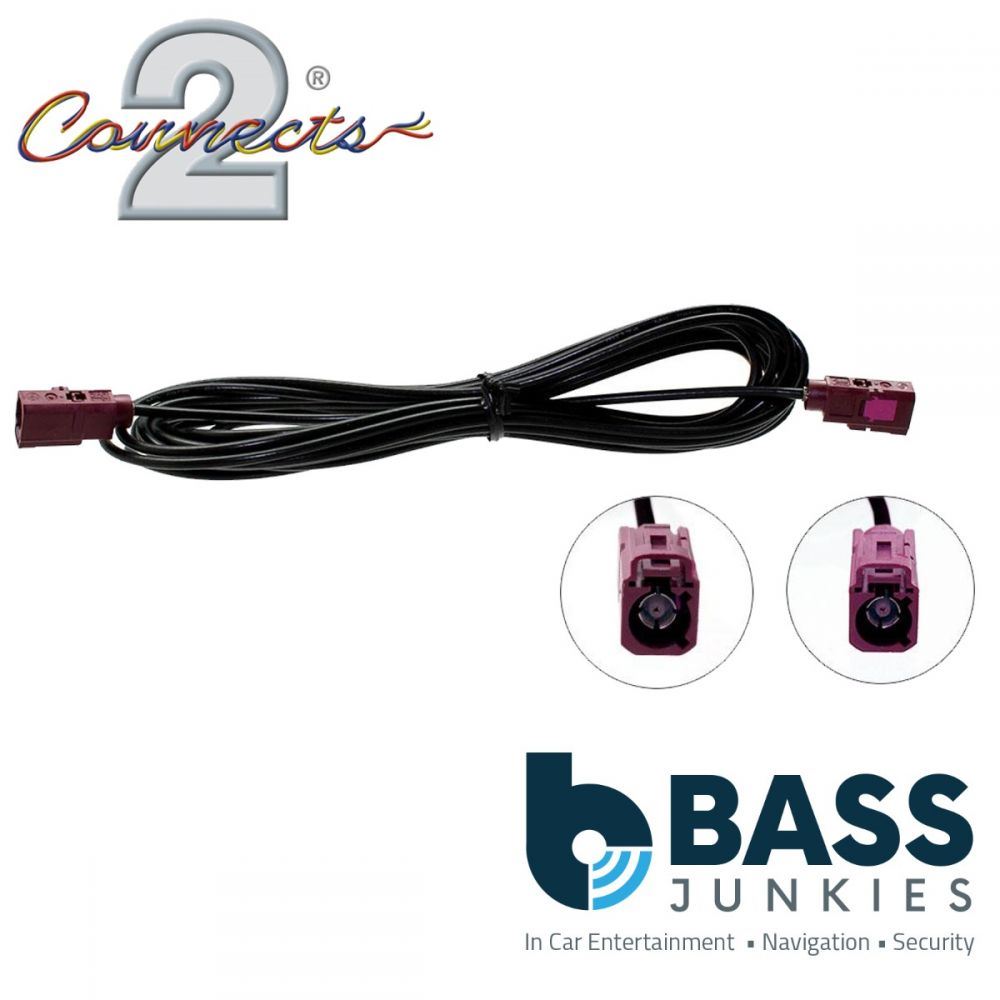 Connects2 CT27AA132 - Bordeaux Female to Female Fakra 5 Metre Car Antenna Adapter