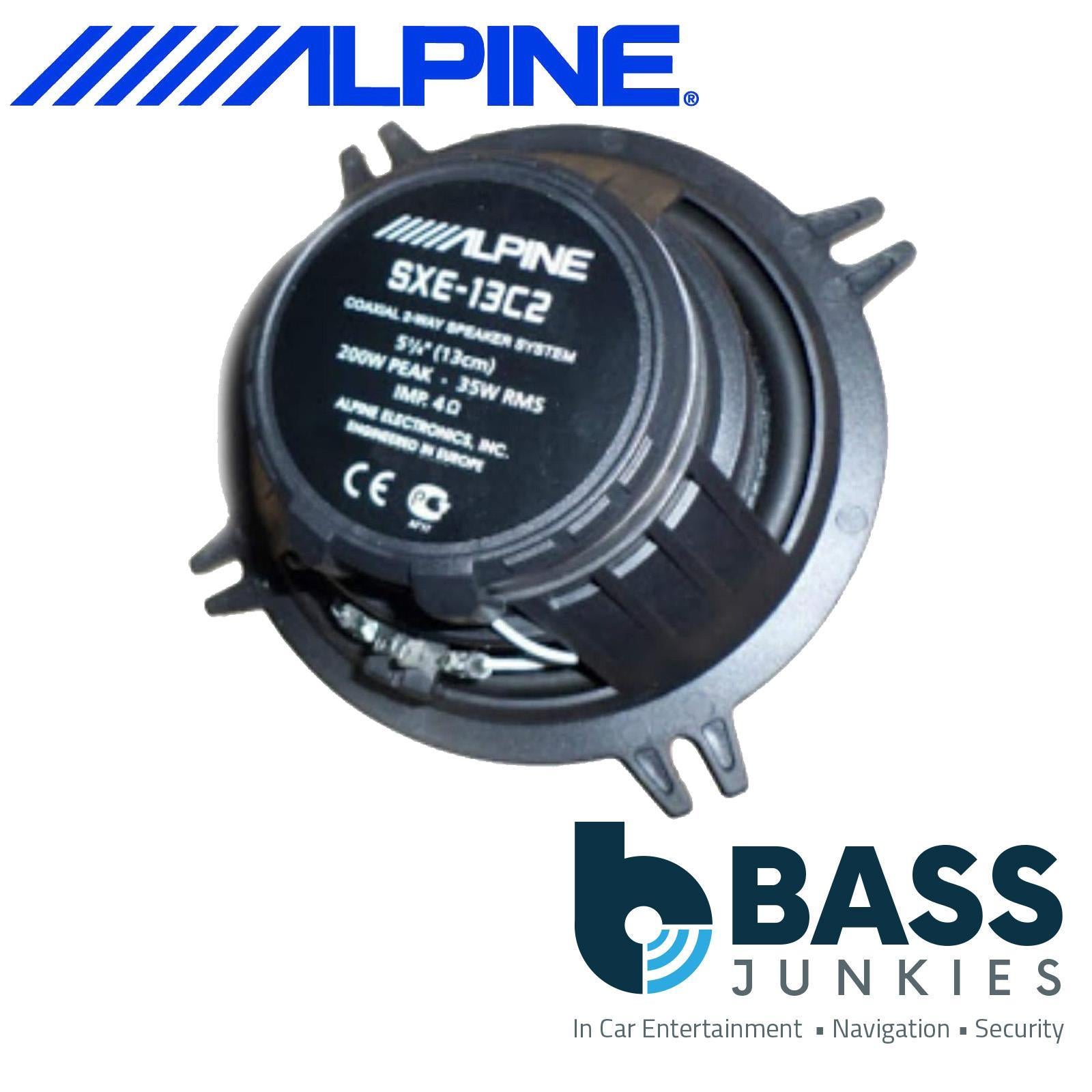 Alpine SXE-13C2 - 13CM 5.25" 400 Watts 2 Way Blue Cone Car Door Speakers Pair
