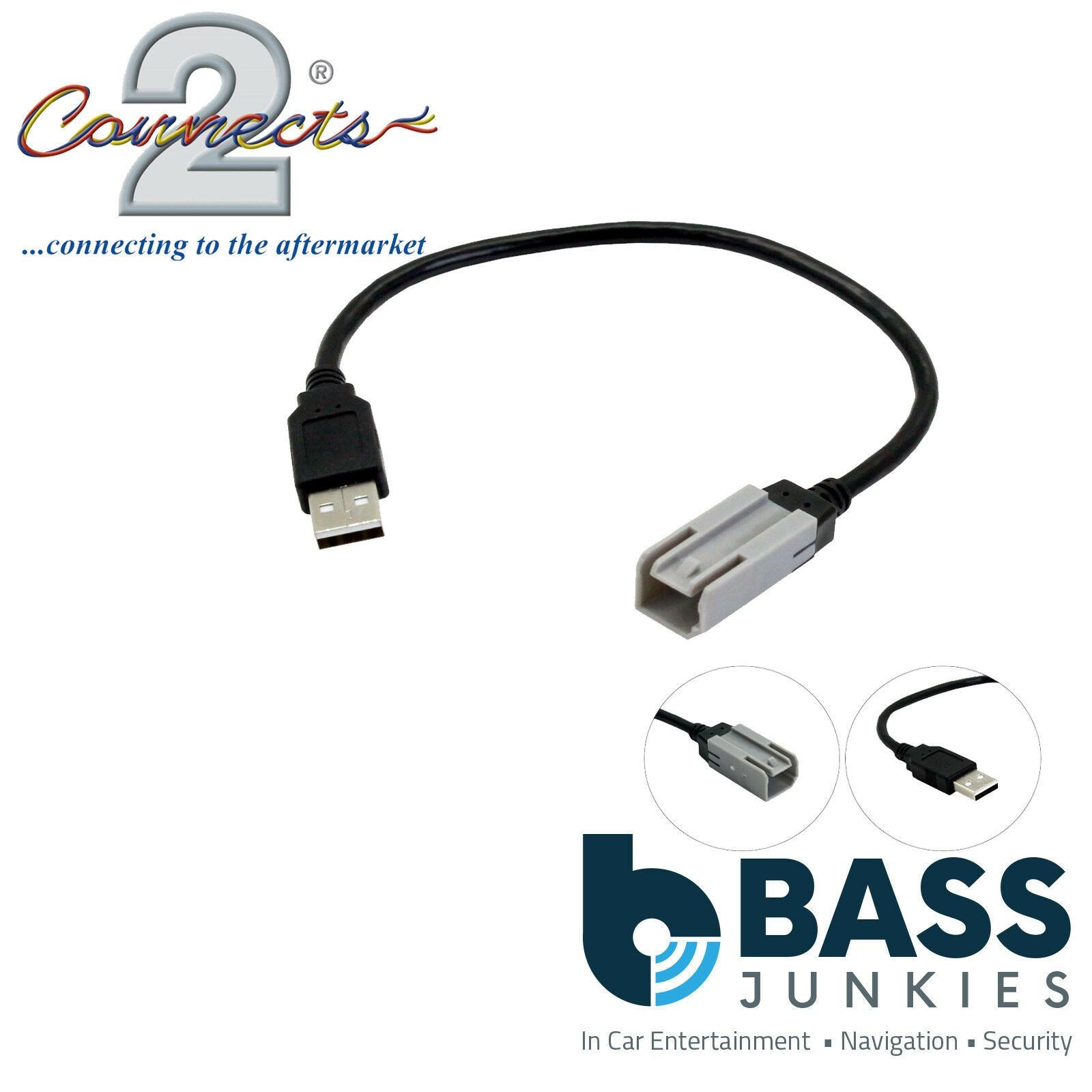 Connects2 CTFIATUSB.3 Fiat 500L Ducato Car Stereo USB Retention Interface Cable Kit