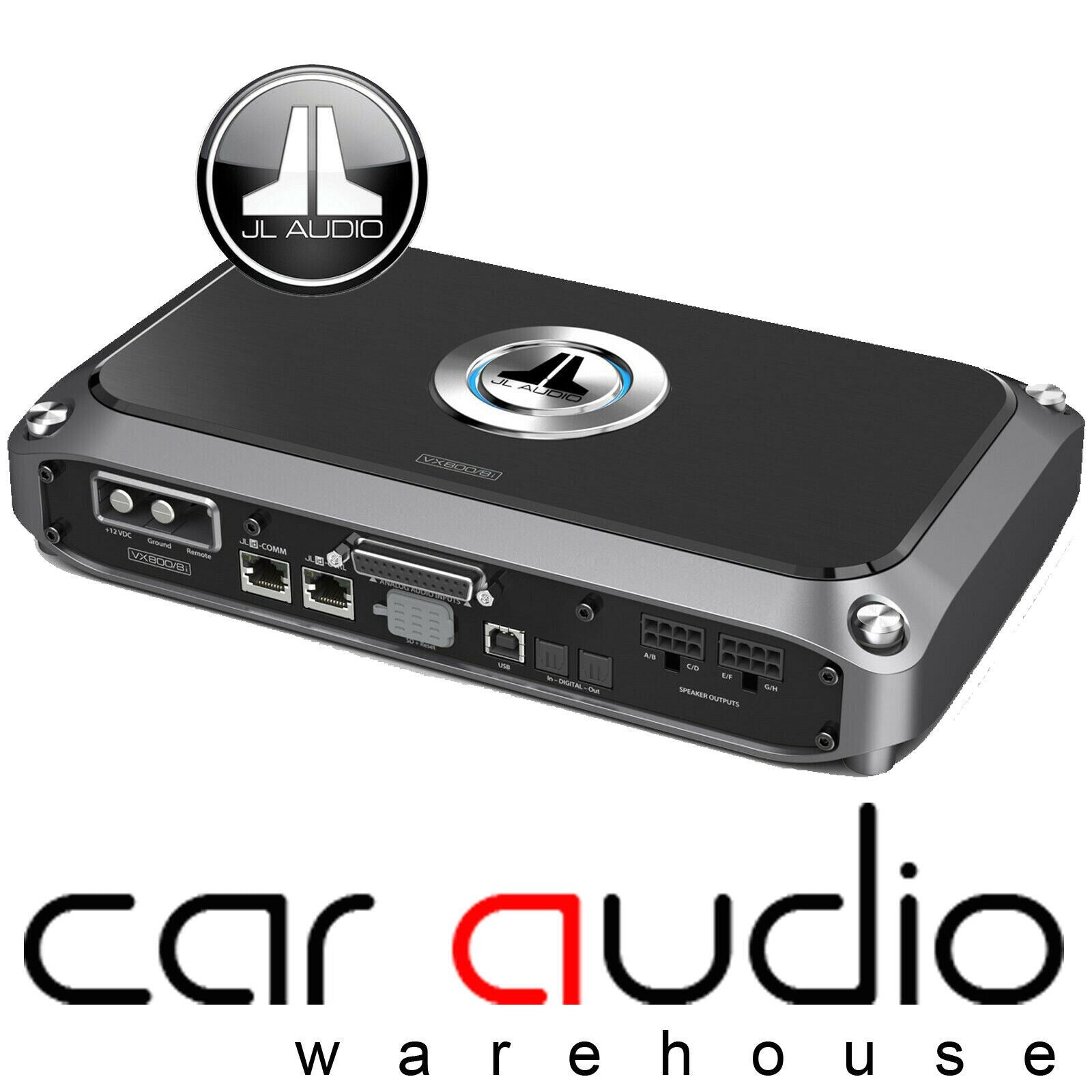 JL Audio VX800/8I 800 Watts 8-Channel Class D Car Amplifier with Integrated DSP