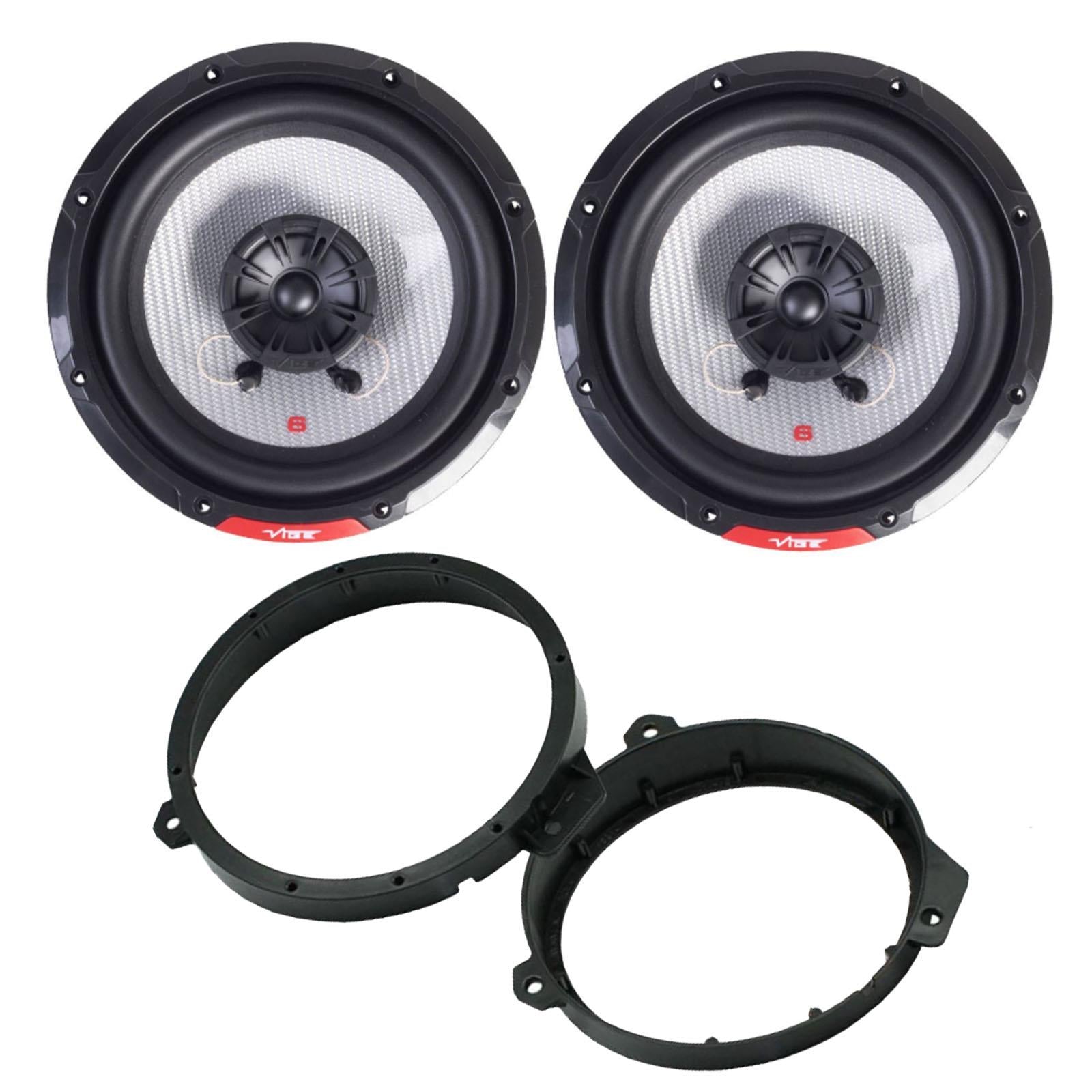 Vibe PULSE6-V3 360W Coaxial Speakers Supplied with Brackets to fit 6.5" Speakers to a Subaru Impreza 2011-2016 [Front Doors 165mm]