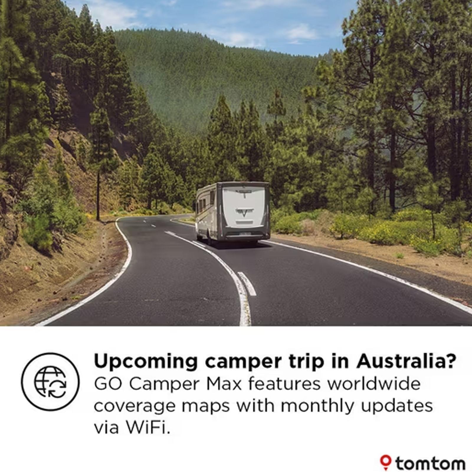 TomTom GO Camper Max 2nd Gen Premium 7" Portable Sat Nav Caravan Motorhome
