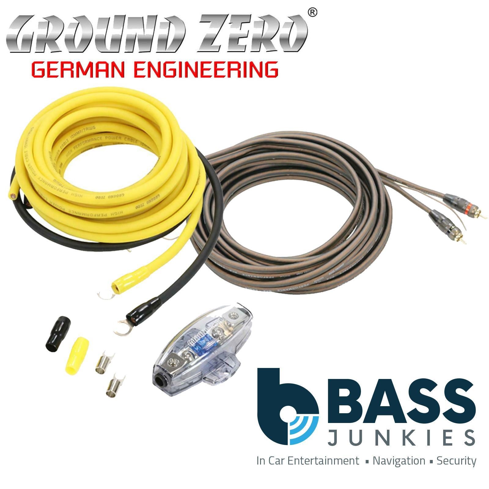 Ground Zero GZPK 10X-II - 7AWG 10 mm² Cable kit with MANL Fuseholder