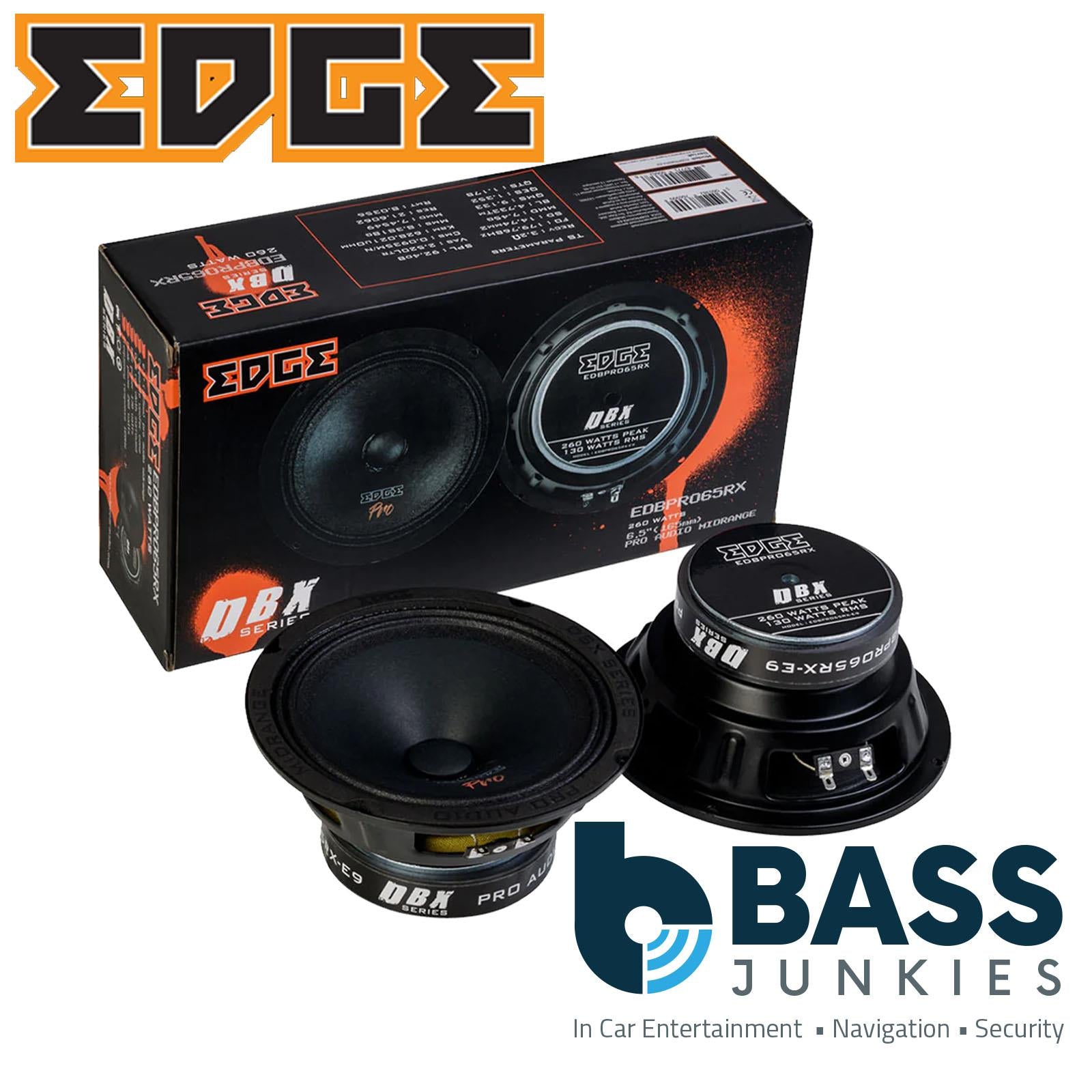 EDGE EDBPRO65RX-E9 Pro Audio Car Midwoofer 6.5" 260w Peak, 130w RMS - Pair