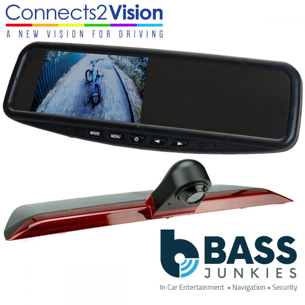 Connects2 CAM-VW9 Volkswagen Crafter 2017 On Brake Light Reverse Camera & 4.3" Mirror Screen