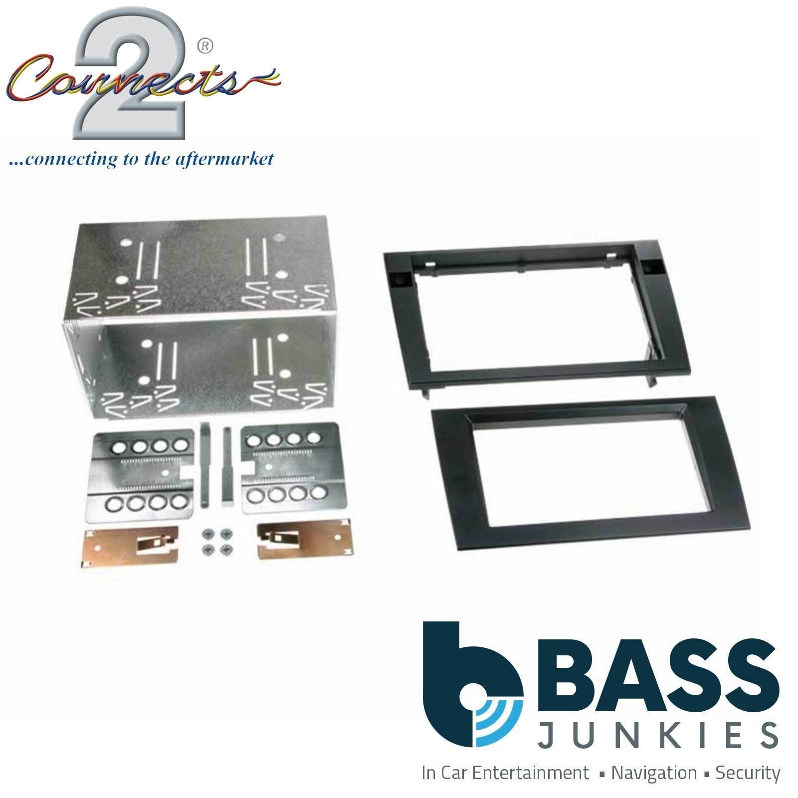 Connects2 CT23AU07 Audi A4 2001 - 2008 Car Stereo Double Din Fascia Panel & Cage Kit