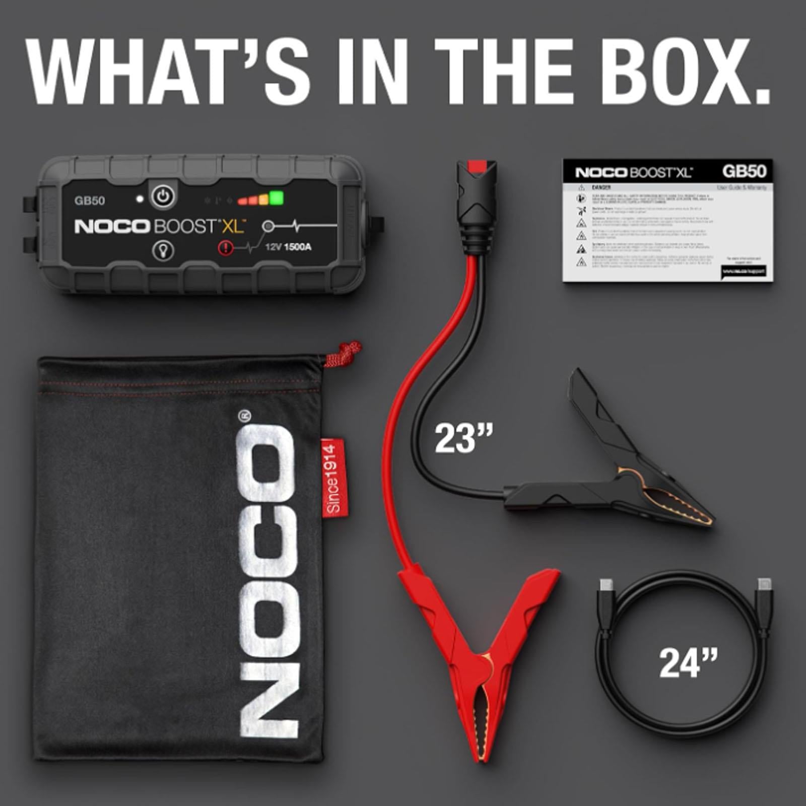 NOCO GB50 - 1500A UltraSafe Lithium Jump Starter Power Bank 12V