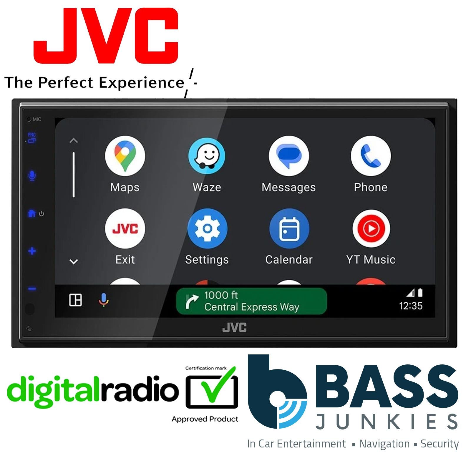 JVC KW-M695DBW - 6.8' DAB+ Radio Wireless CarPlay & Android Auto Bluetooth Car Stereo Screen