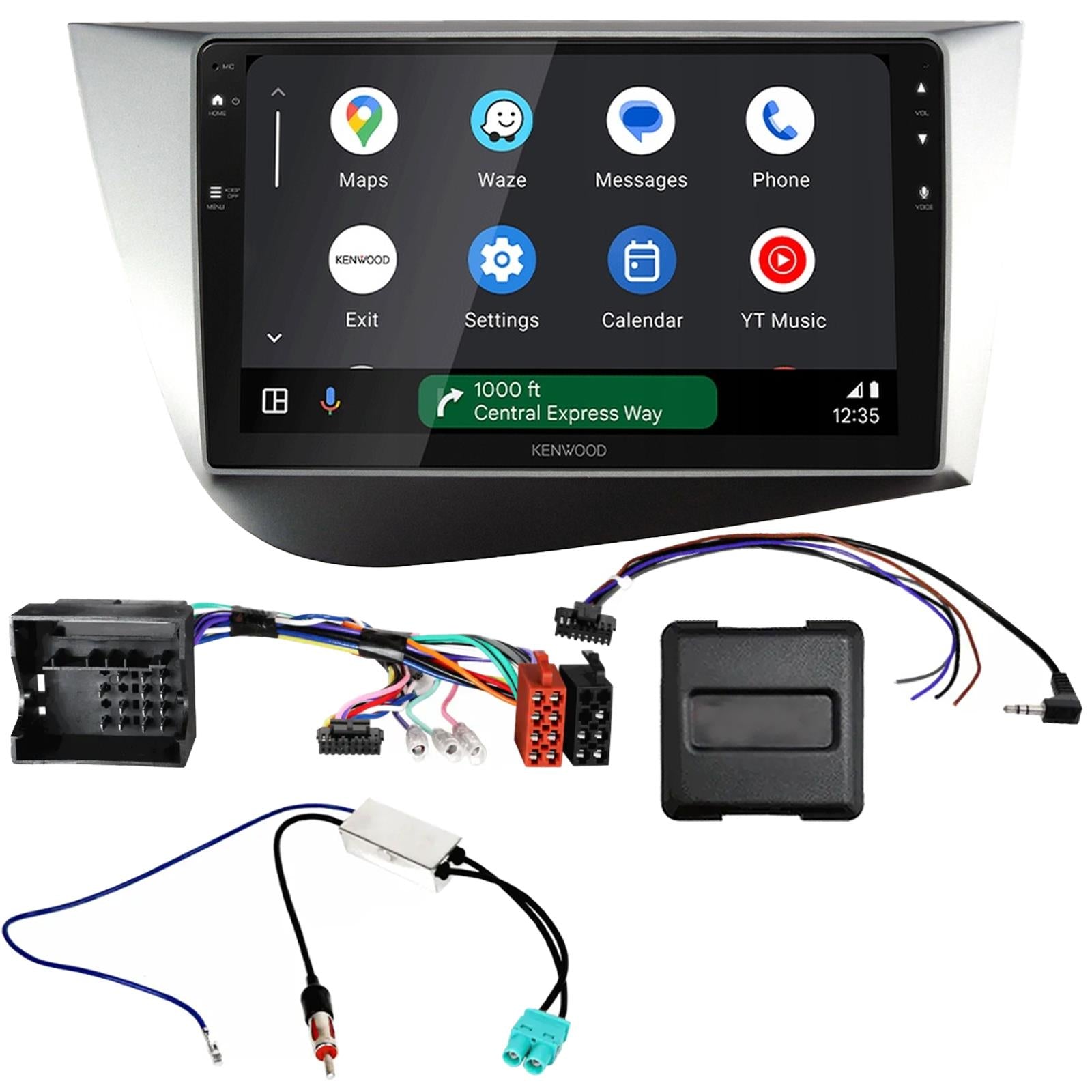 Kenwood 9" CarPlay Android Car Stereo Fitting Kit For Seat Leon RHD 2005 - 2012