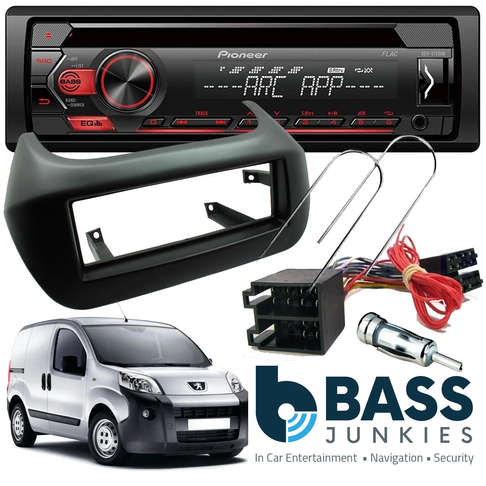 Connects2 CT24PE18 - Peugeot Bipper 2008 - 2012 Pioneer CD MP3 USB Car Stereo Radio & Full Fitting Kit