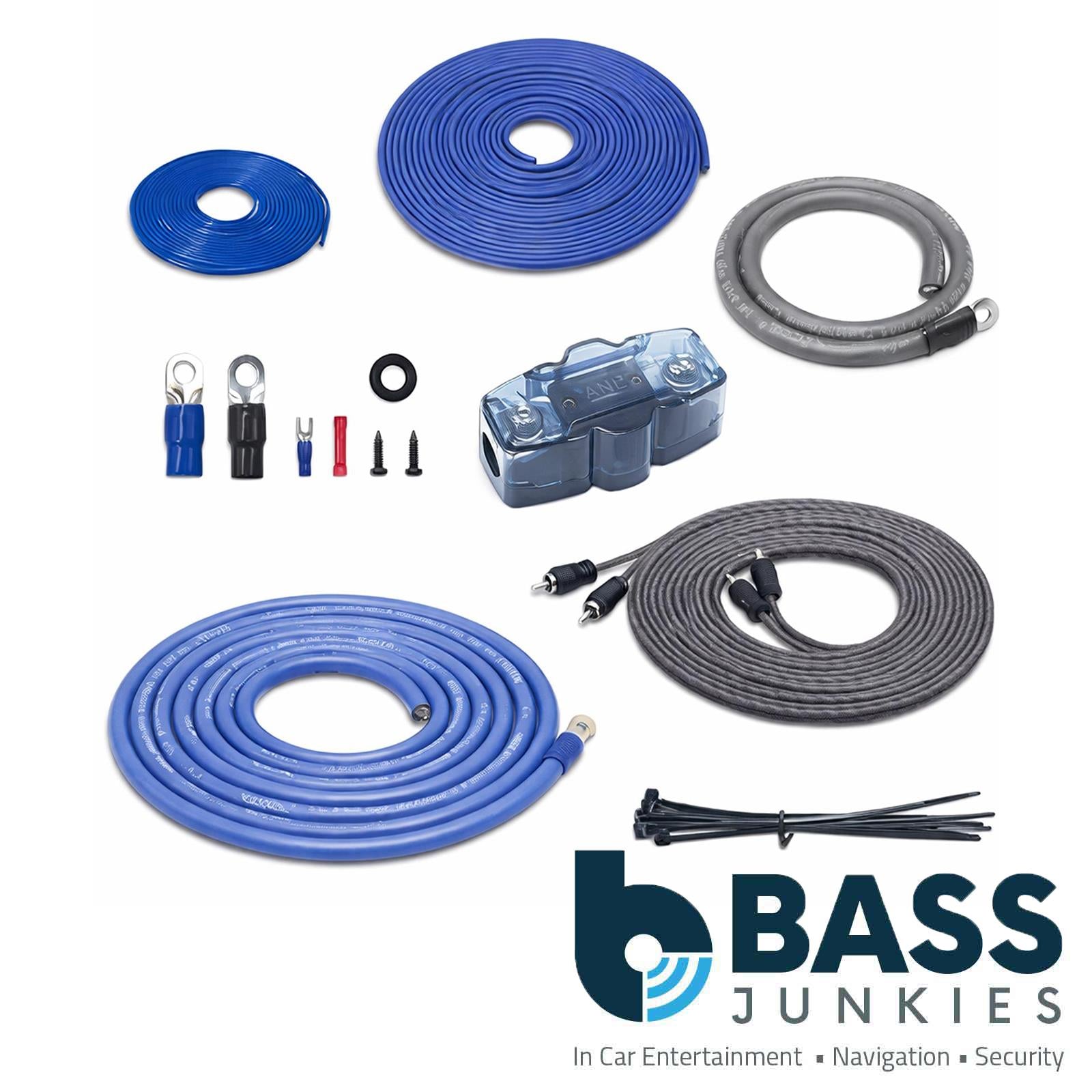 Recoil RCK0 - 0 AWG 2000 Watts Complete Car Subwoofer Amplifier Wiring Kit