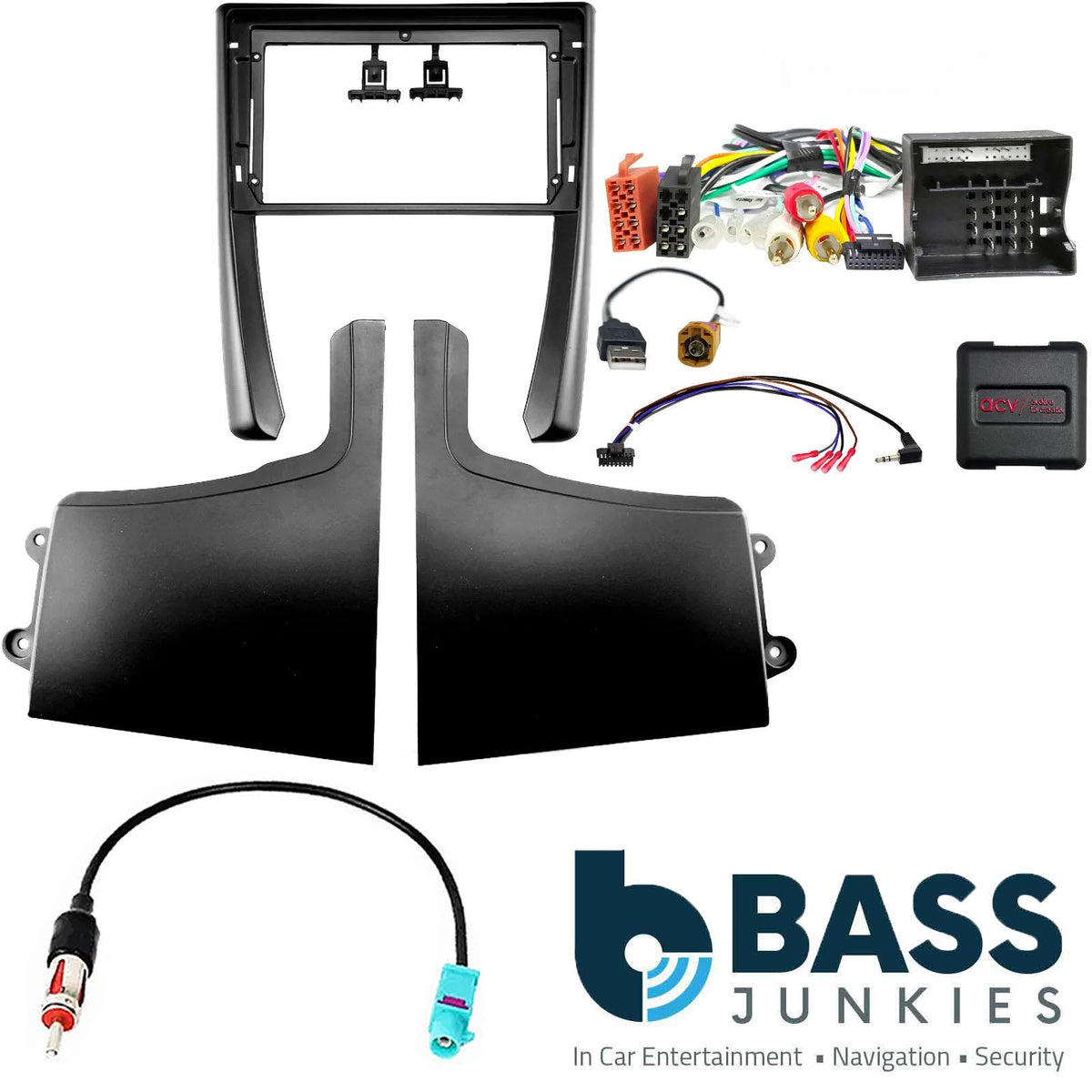 Porsche Cayman 2005-2011 9" Android Fascia & CAN Bus MOST Amplified Fitting Kit