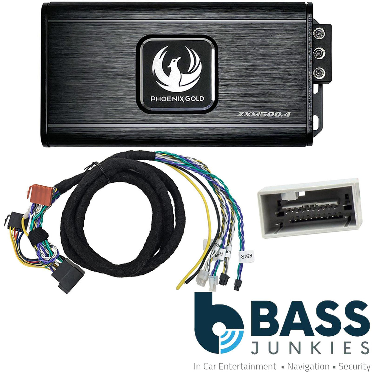 Phoenix Gold 500 Watts 4 Channel Car Amplifier Kit for Honda Pilot 2008-15