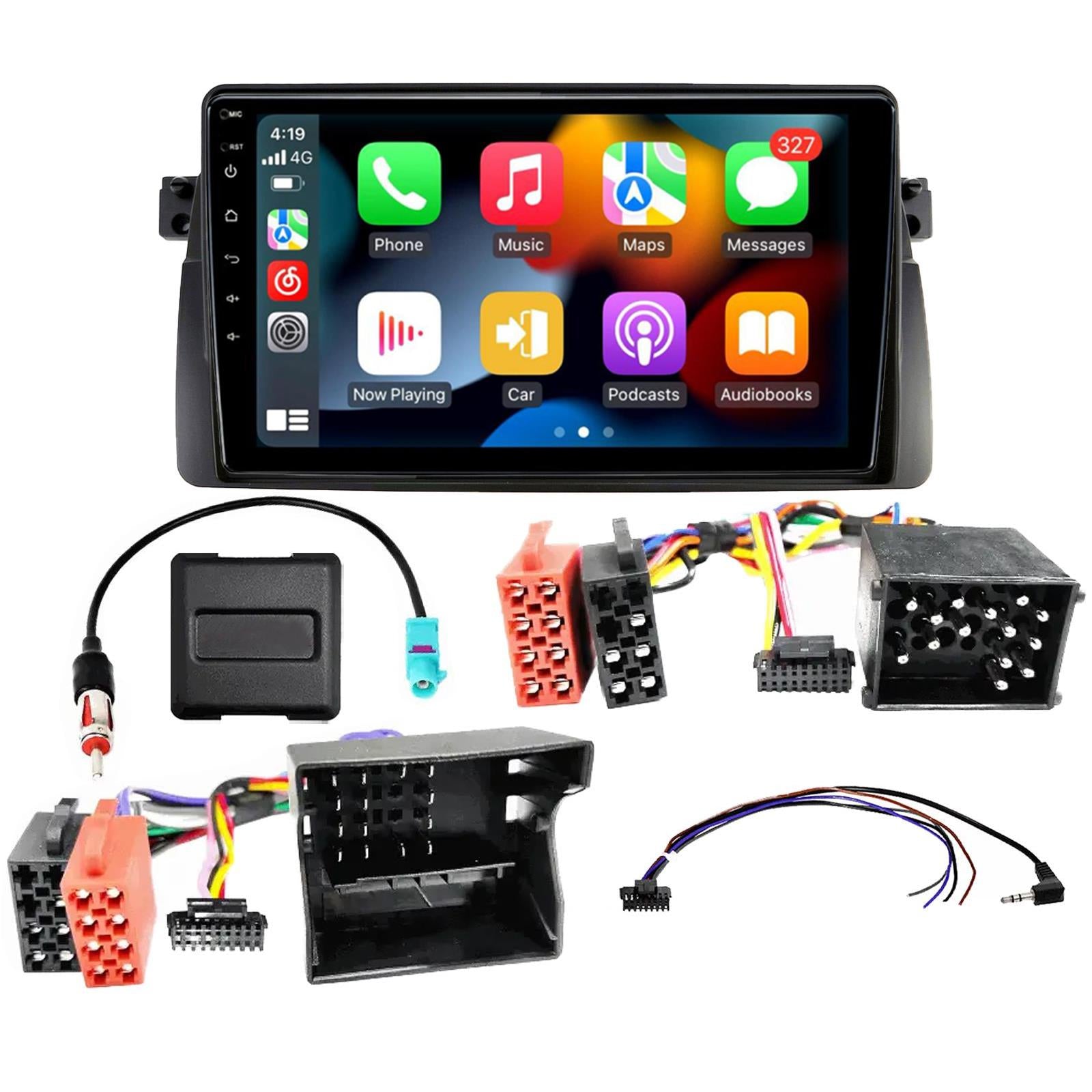 UPGRADED 9" CarPlay Android Car Stereo Kit For BMW 3 Series E46 1998 - 2005