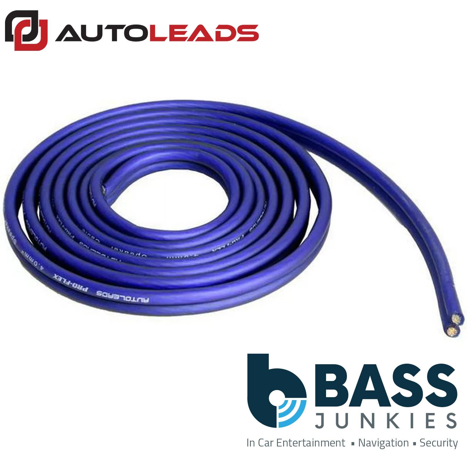 Autoleads G9-4B-2 - 2 Metres 4.0mm2 Blue Pro FLEX 100% OFC Speaker Cable