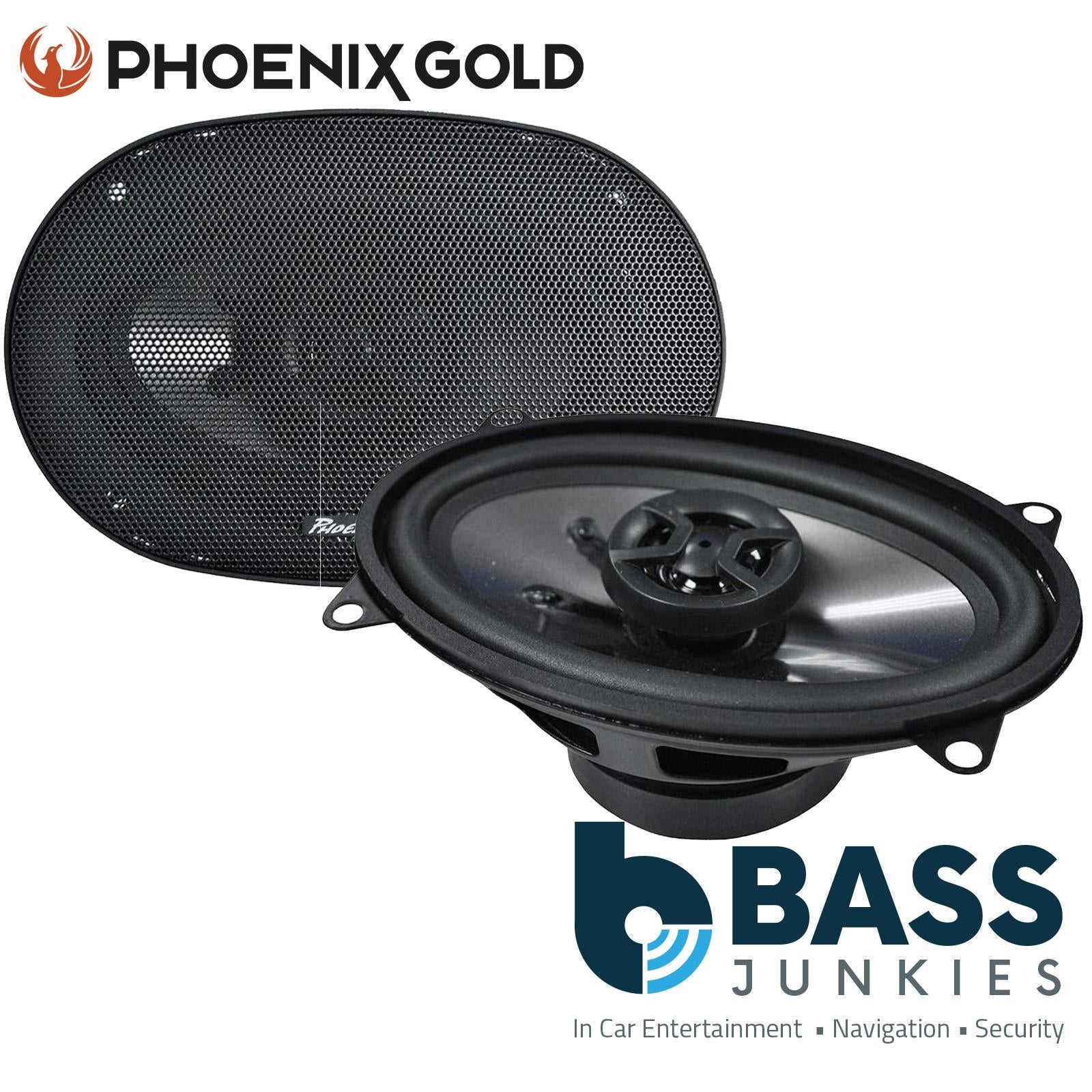 Phoenix Gold Z46CX - Z Series 120 Watts 4" x 6" Inch Oval Door Shelf Coaxial Car Audio Speakers