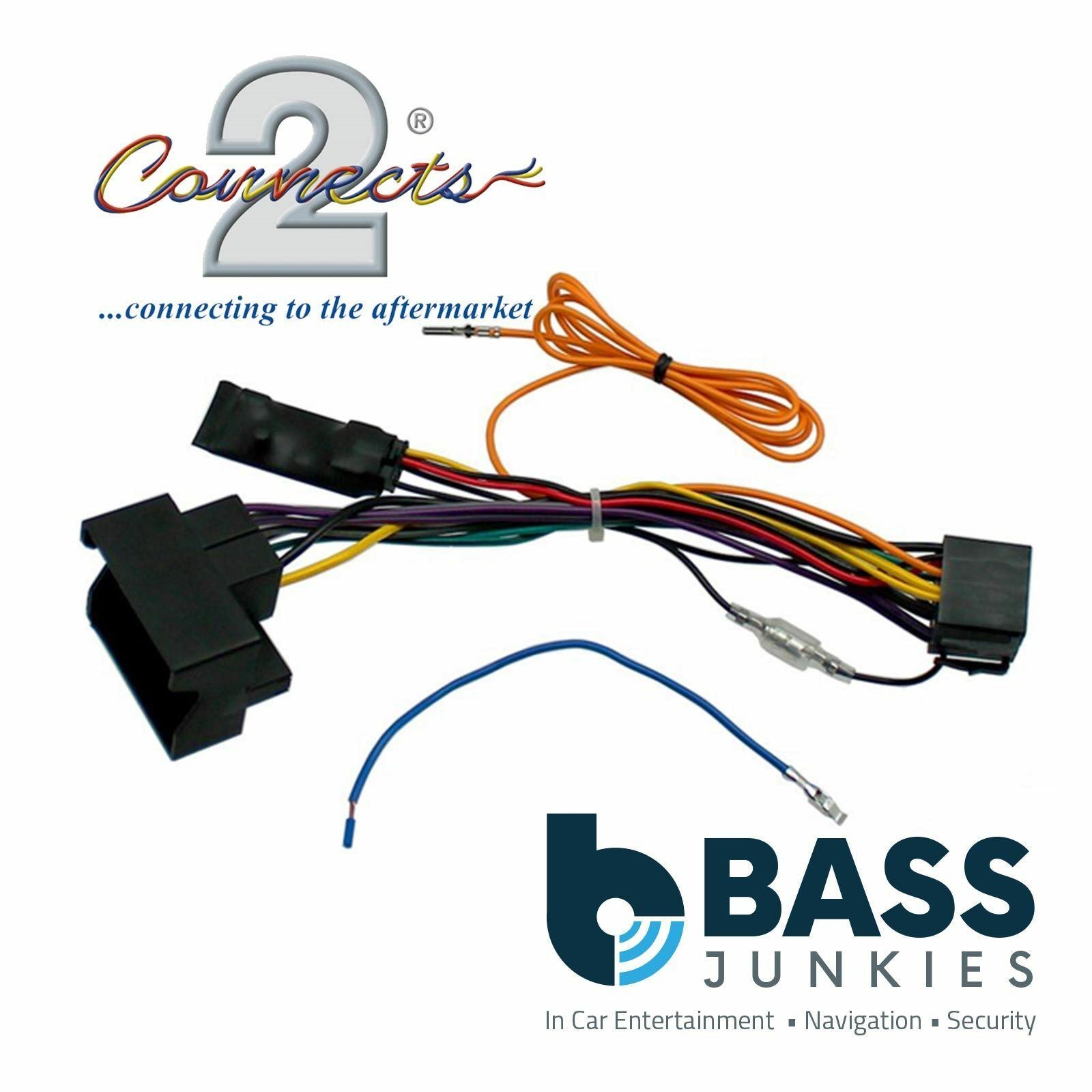 Connects2 CTHUE-VW1 Volkswagen Caddy EOS Golf Passat Scirocco Polo and Other Models Stereo Wiring ISO Adaptor with Ignition Generator for Volkswagen