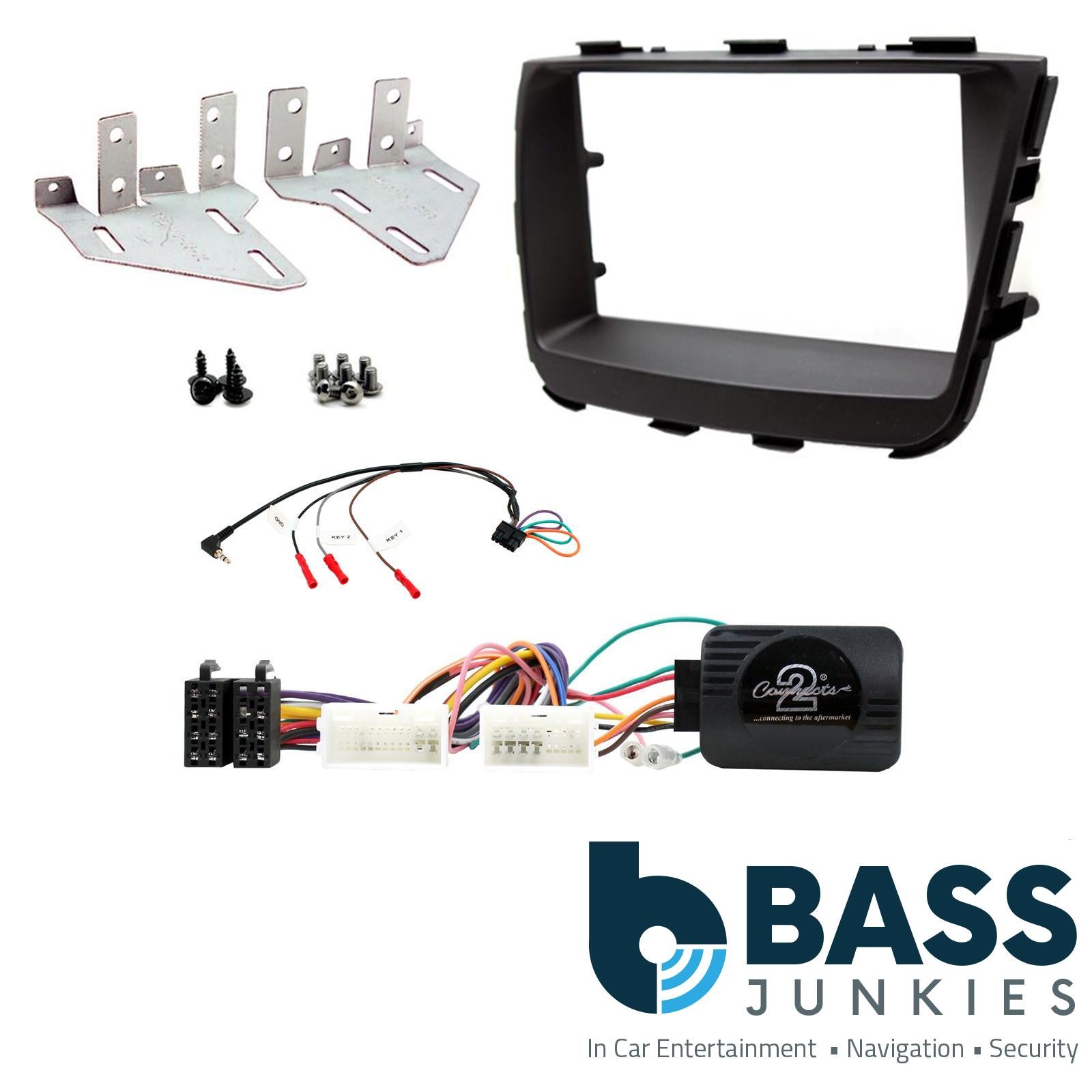 Connects2 CTKKI20 Kia Sorento 2013 Onwards Double Din Car Fascia Steering Wheel Interface Fitting Kit