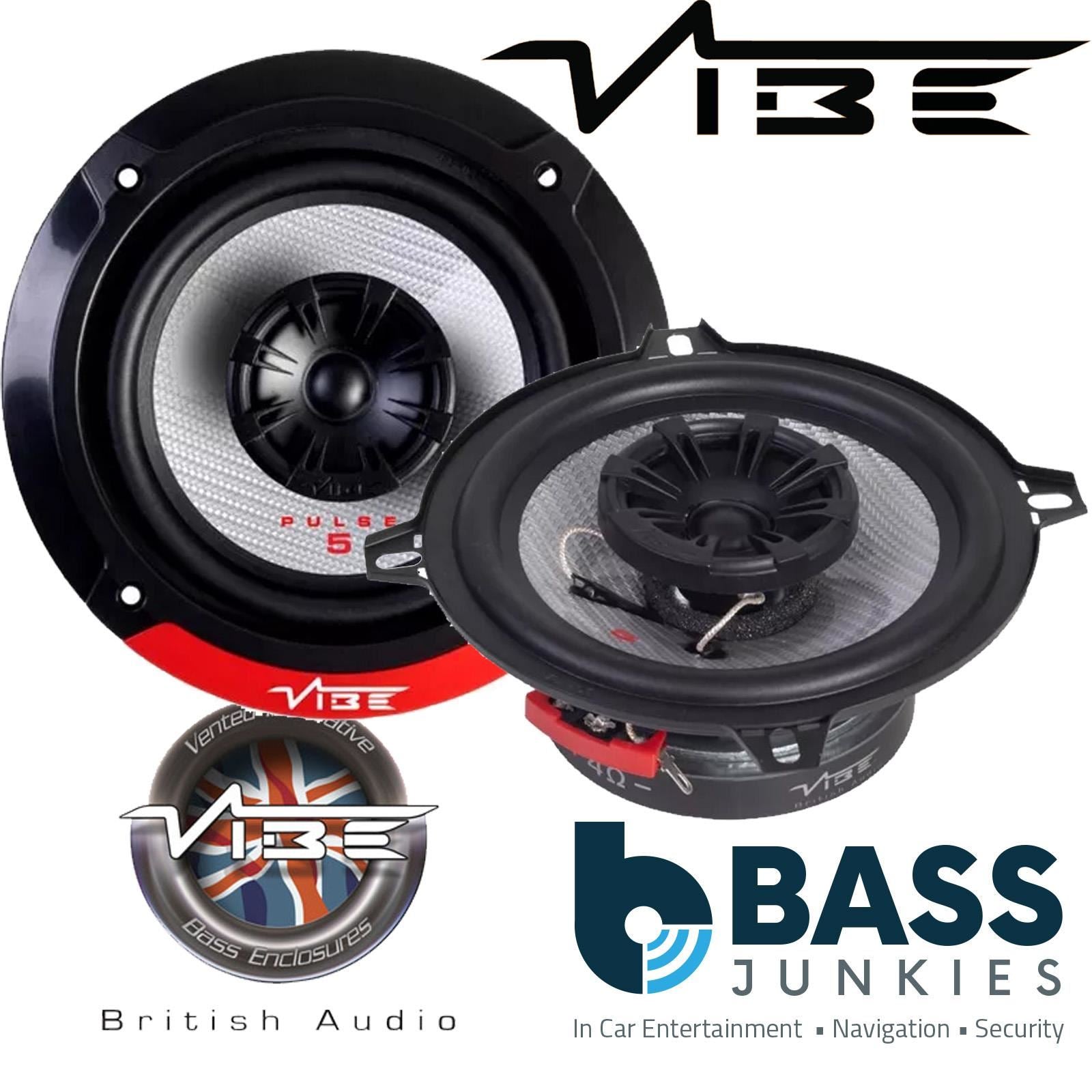Vibe PULSE5-V3 Coaxial Speakers Supplied with Brackets to fit 5.25" Speakers to a BMW 3-Series 2001-2004 [Front Doors 130mm. E46 Compact Model Only]