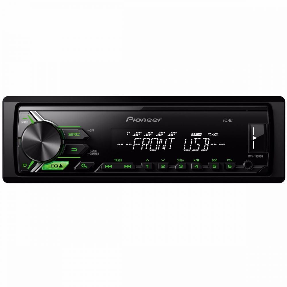 Pioneer MVH-190UBG - Single Din Mechless USB MP3 WMA AUX Car Stereo Android Player